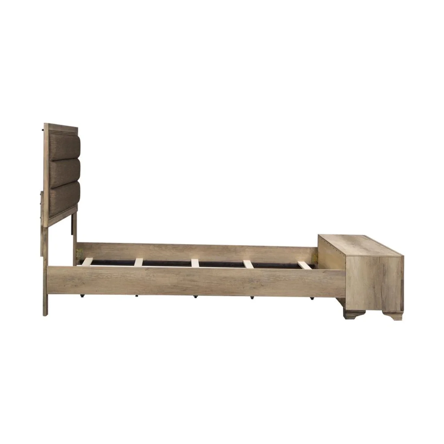 Sun Valley Light Brown Queen Storage Bed