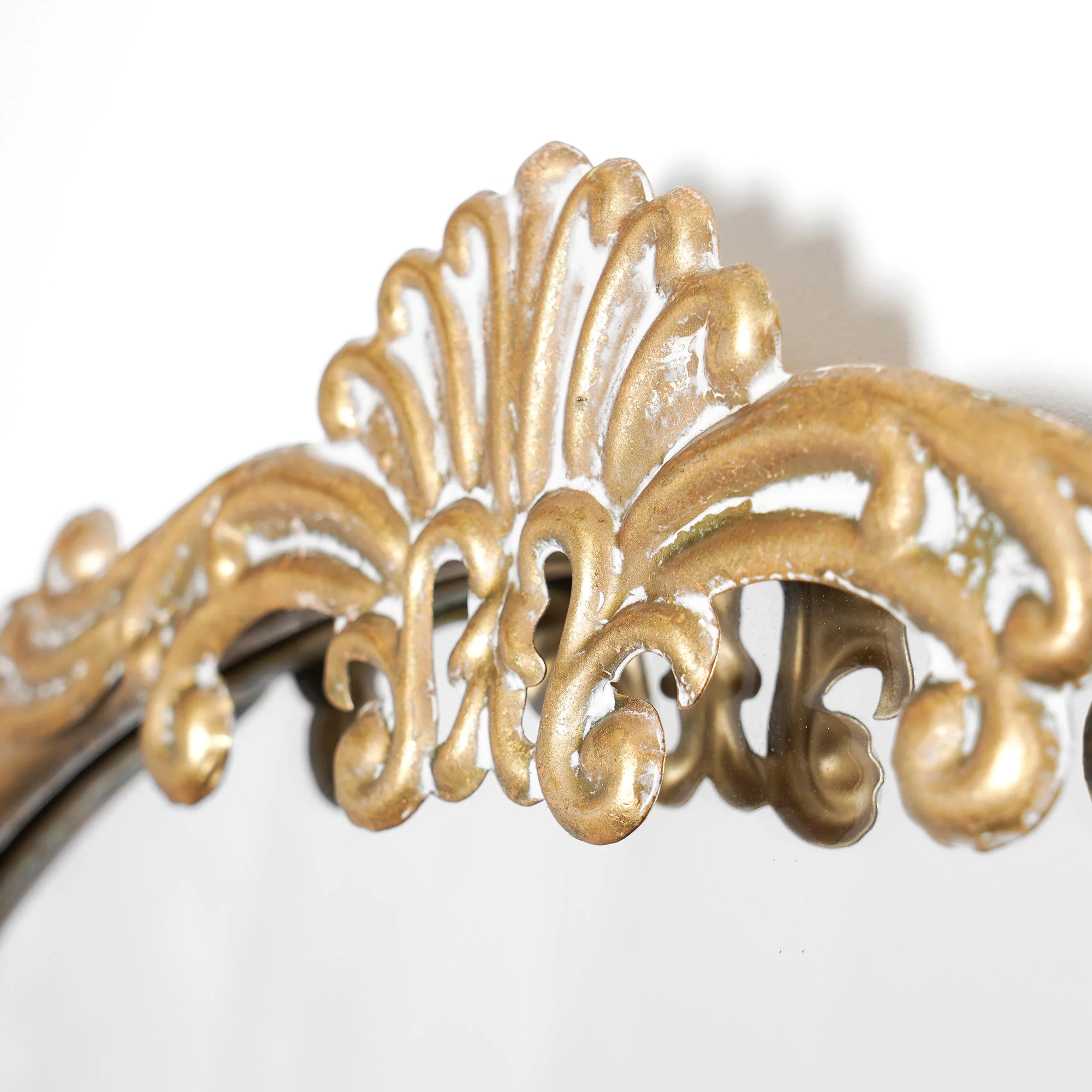 Head West Arch Antique Gold Ornate Metal Framed Accent Wall Mirror - 21