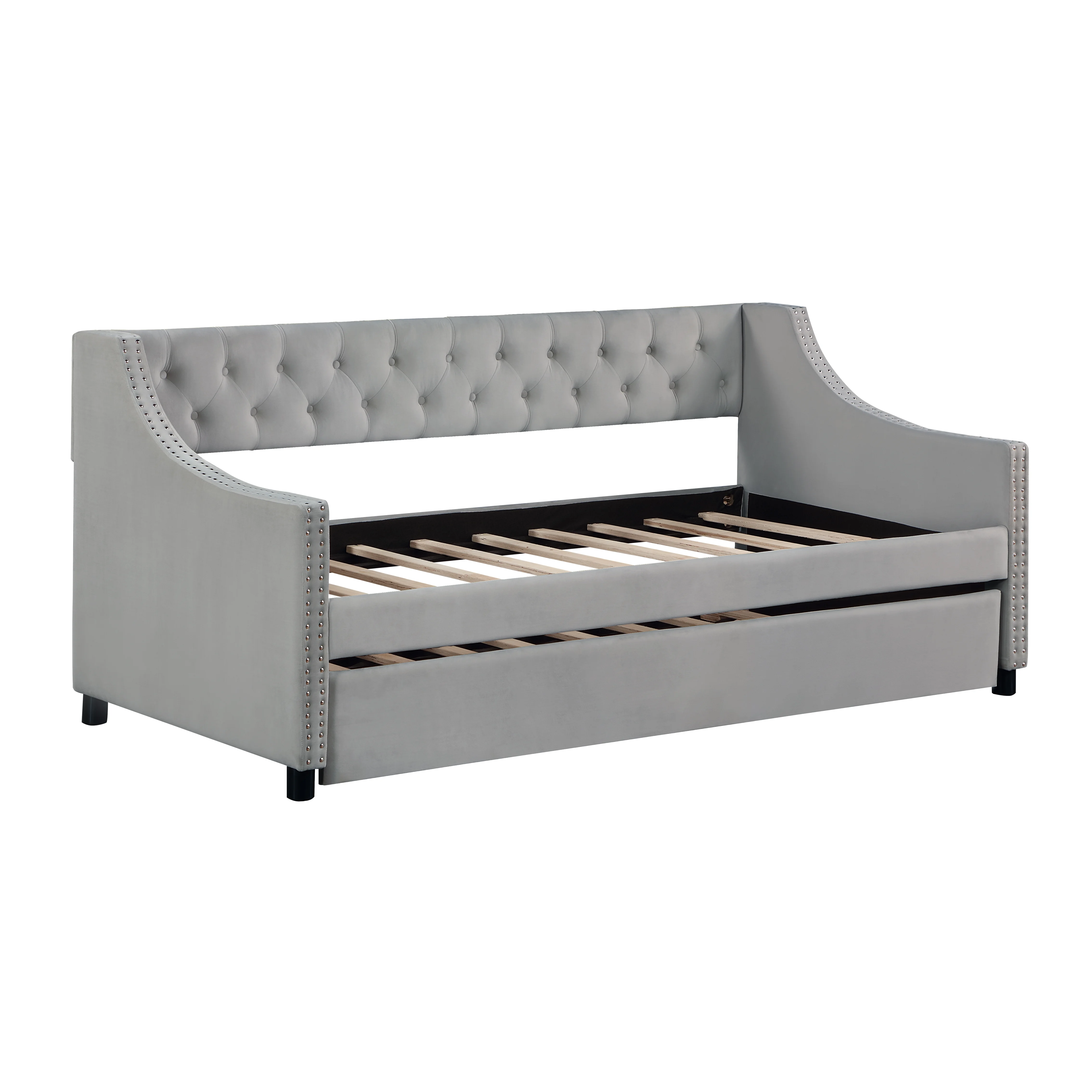 Elegant Daybed with Trundle & Tufted Sofa Bed - Stylish & Comfortable
