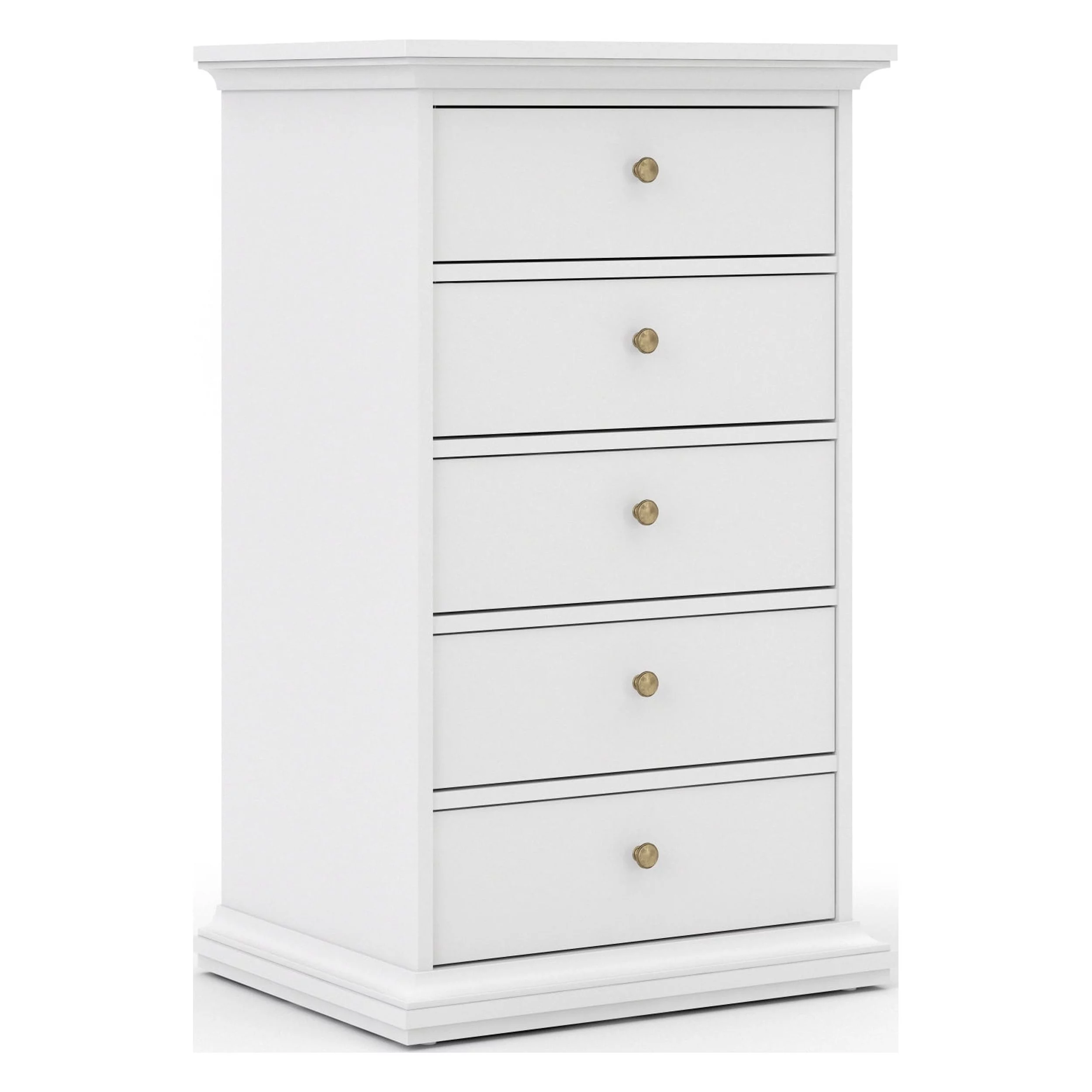 Maison Park 5 Drawer Chest, White