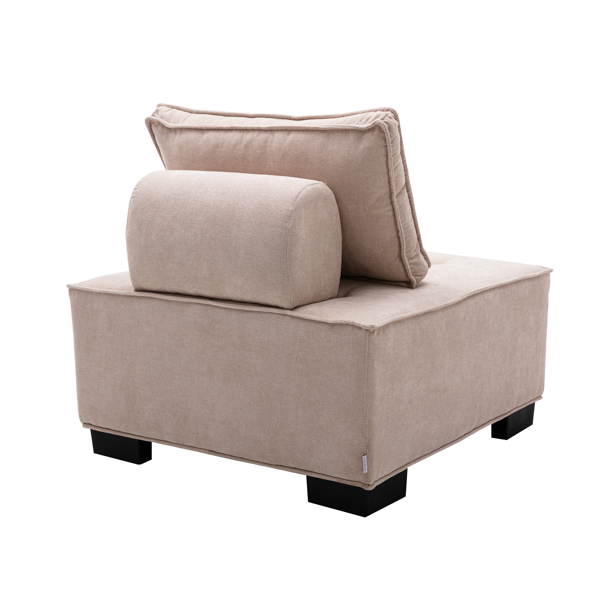 Luccalily Modular Sectional Sofa Couch,Square Floor Sofa Comfy Single Lazy Sofa Sleeper with Removable Pillow for Living Room, Bedroom and Study Room