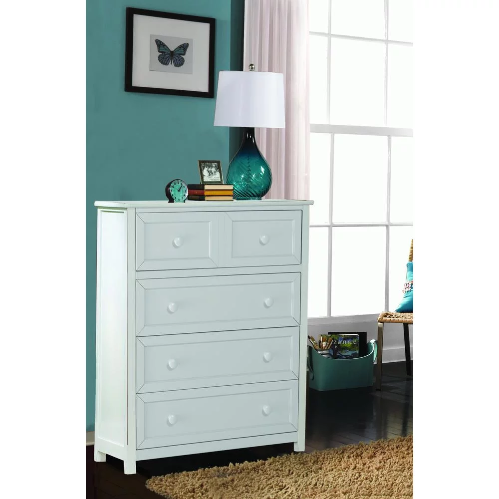Hillsdale Kids and Teen Schoolhouse 4.0 Wood 4 Drawer Chest White