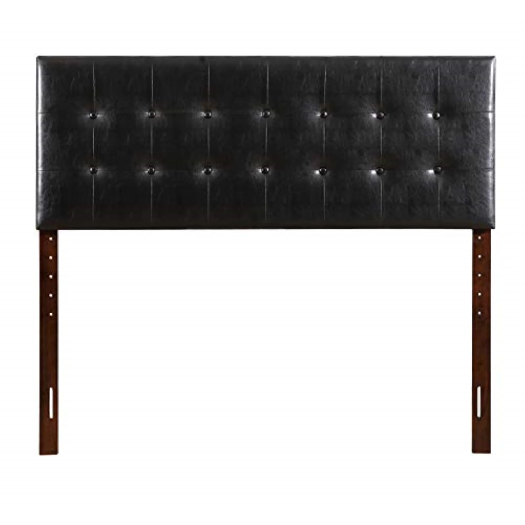 Glory Furniture Super Nova Faux Leather Upholstered Queen Headboard in Black