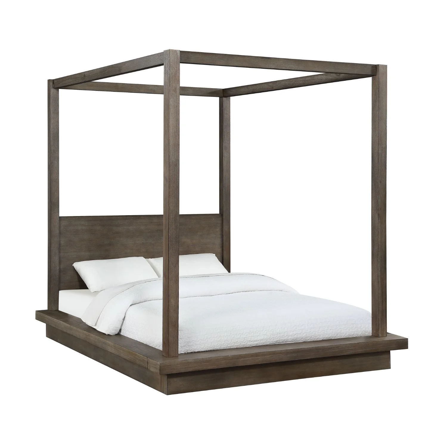 Modus Melbourne 6 PC Queen Canopy Bedroom Set in Dark Pine