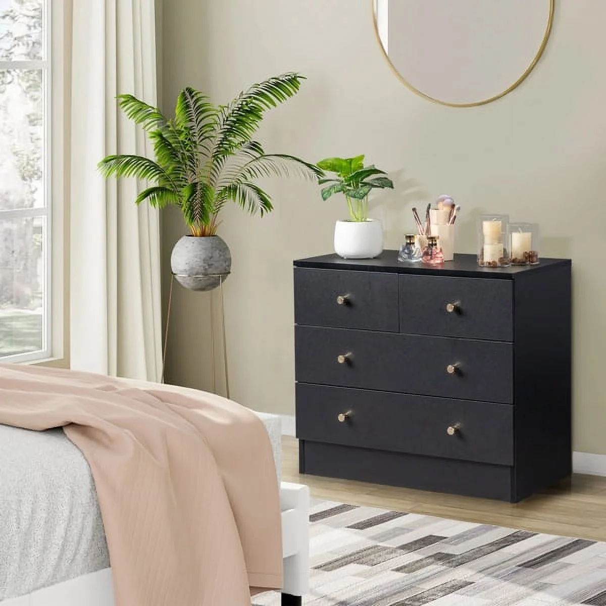 4 Drawers Dresser Chest Cabinet for Closet/Office Clothes