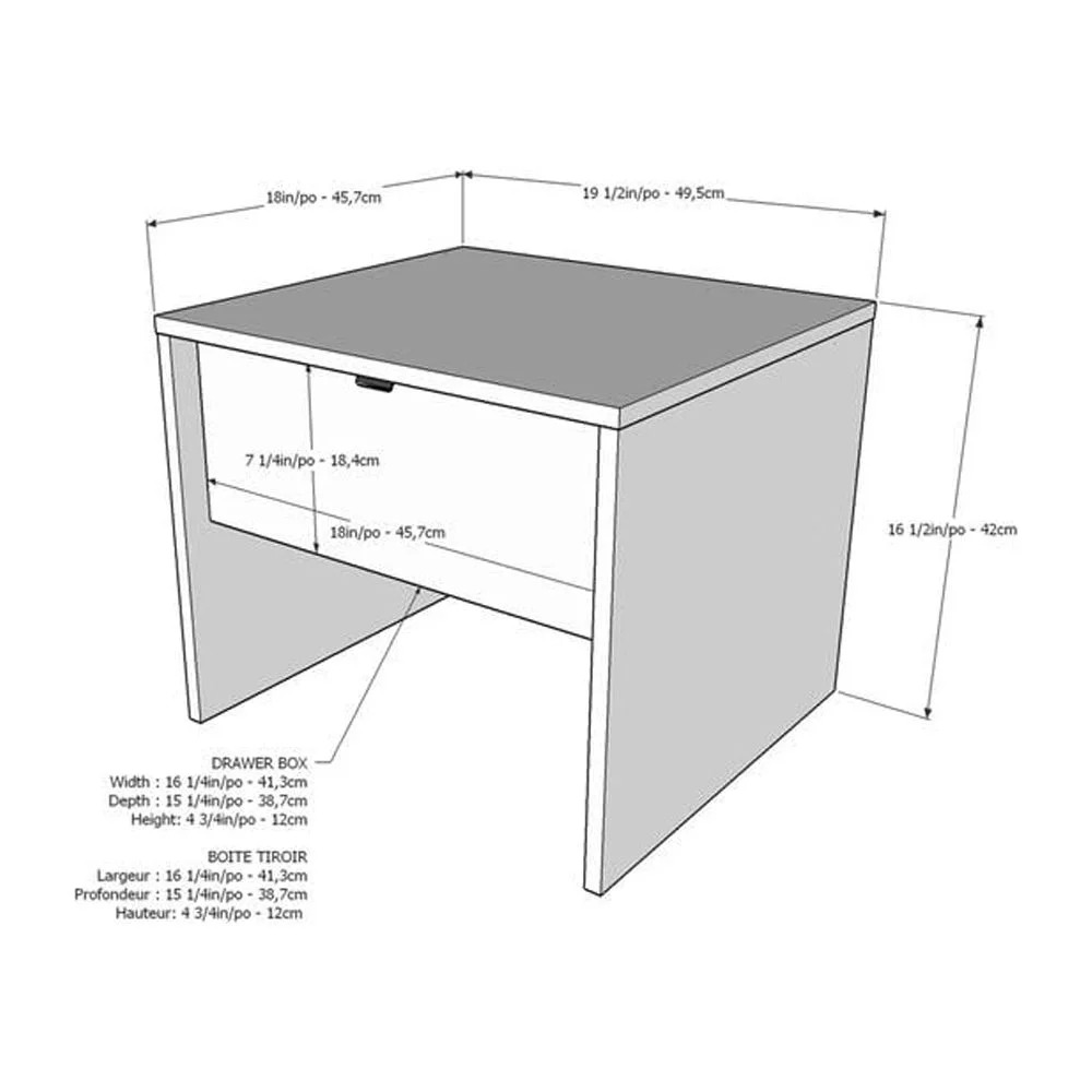 Nexera Sunburst 4 Piece Full Size Bedroom Set, Bark Grey and White