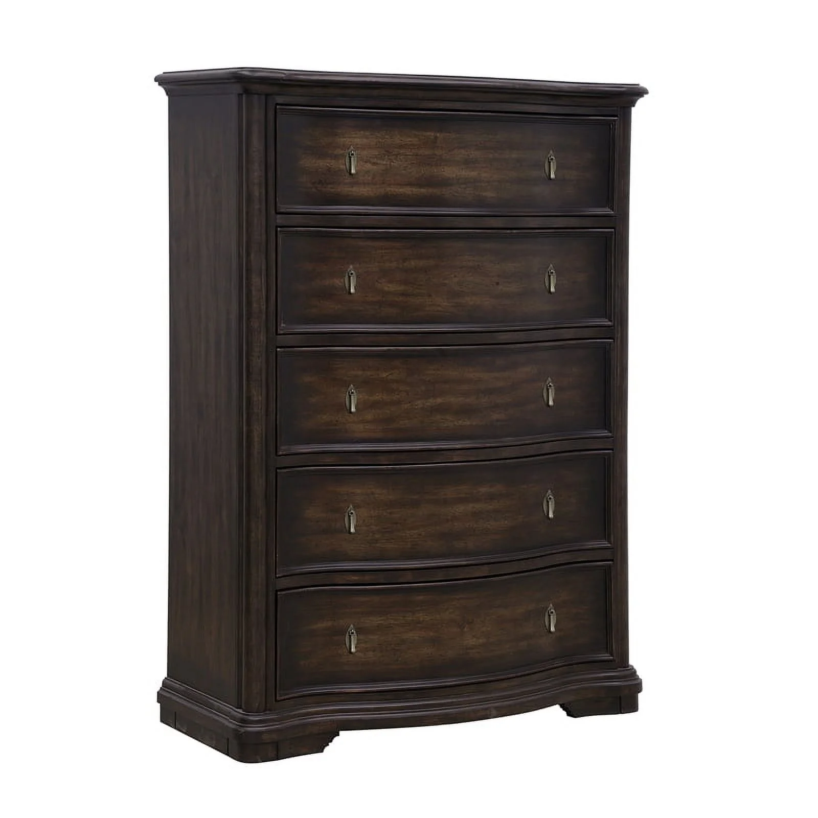 Cooper Falls 5-Drawer Wood Chest in Dark Otter Brown by Pulaski Furniture