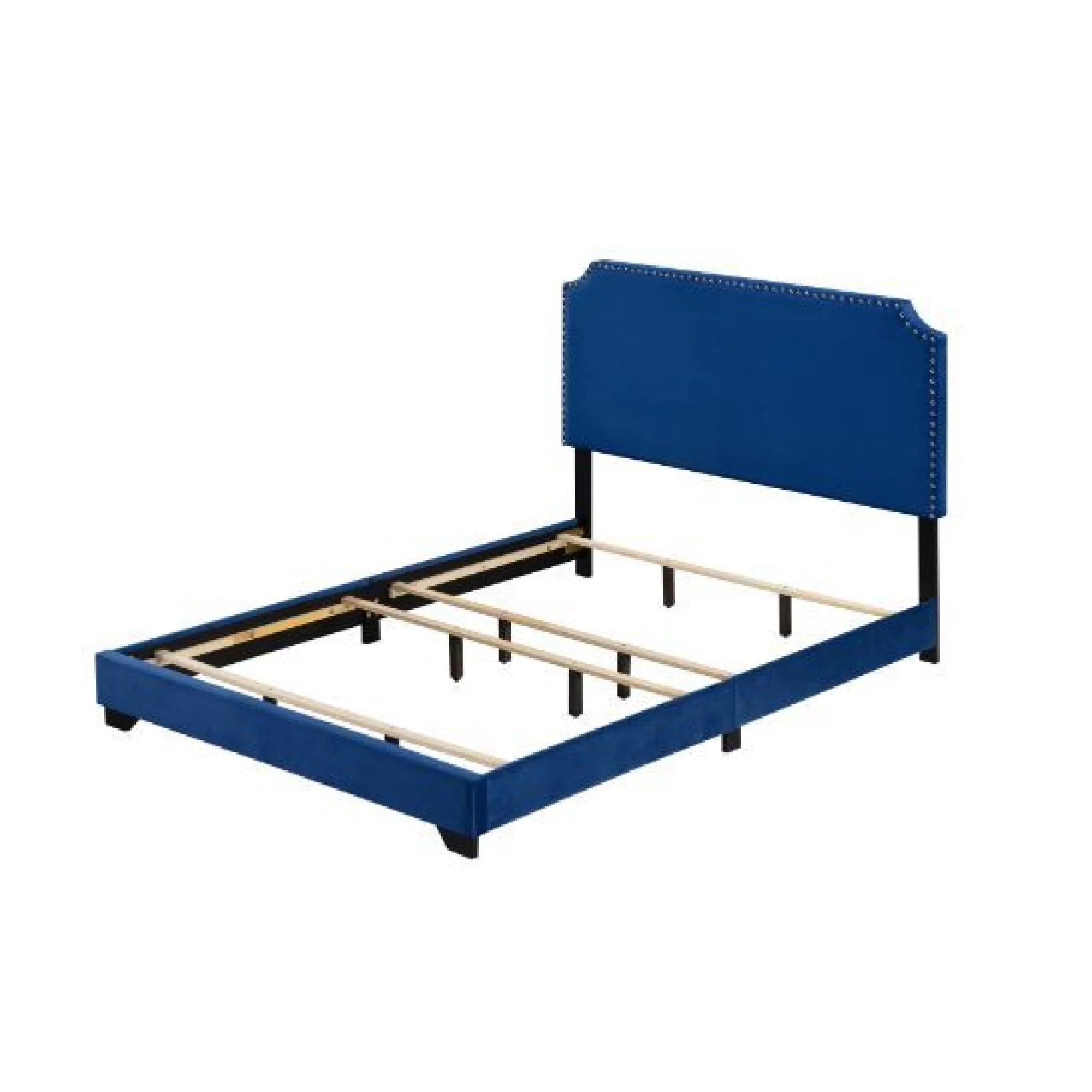 Miekor Furniture Haemon Queen Bed - Blue Fabric