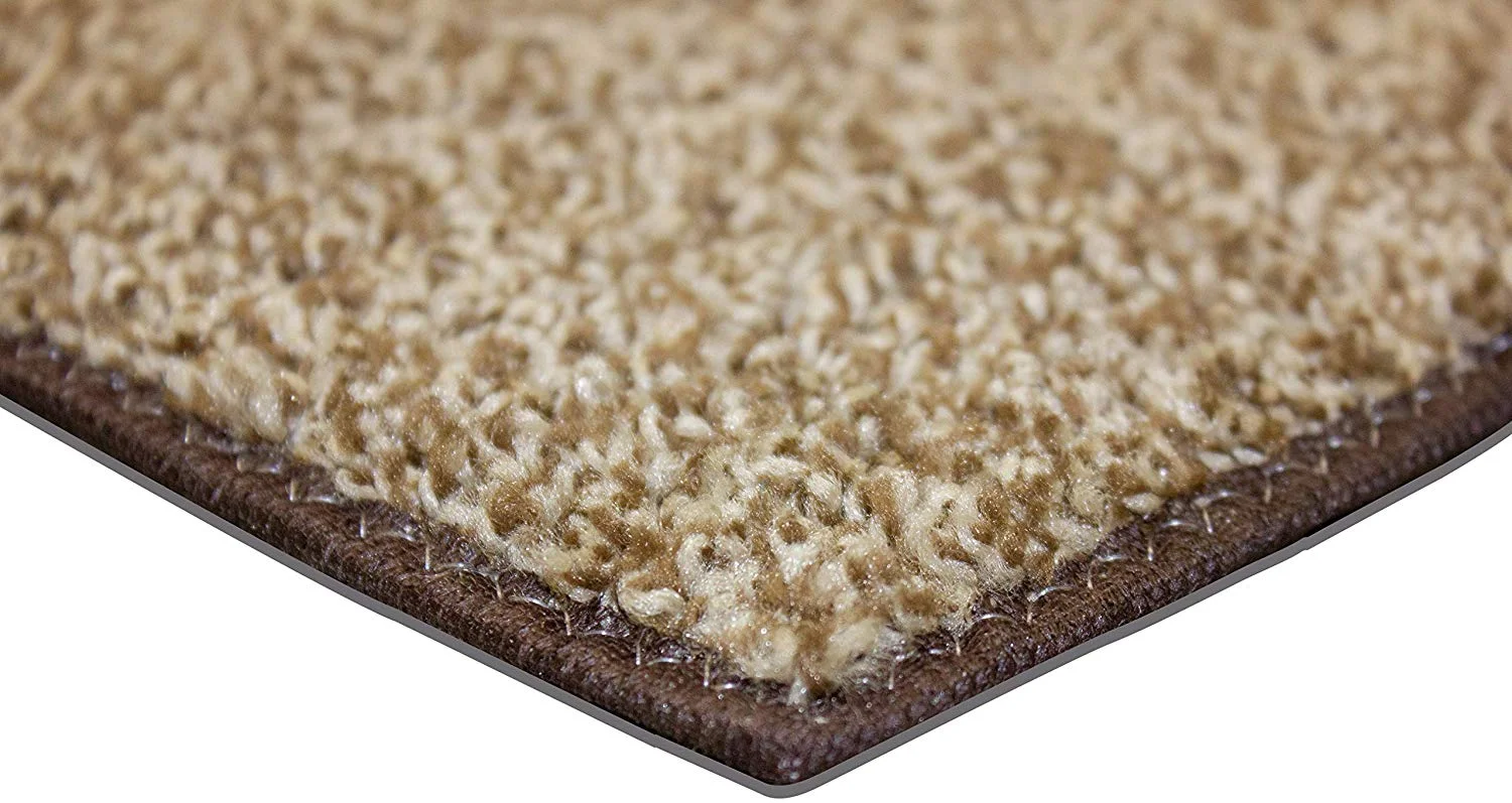 5'x8' Chocolate Chip - Area Rug Carpet Runners with a Premium Fabric Finished Edges