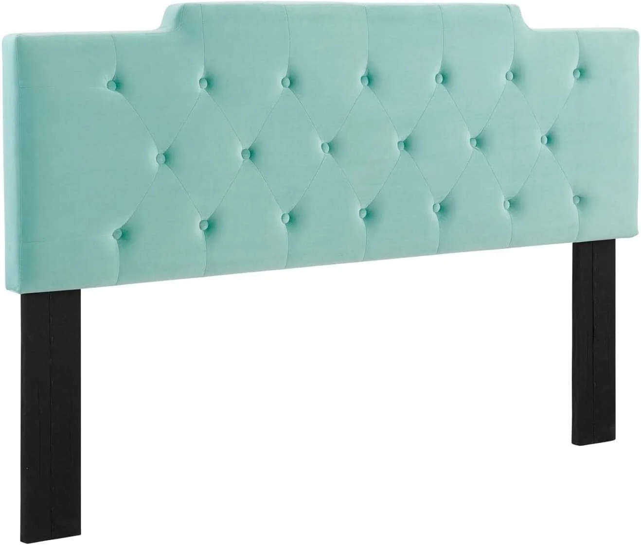 Juliet Tufted Performance Velvet Headboard, , Mint