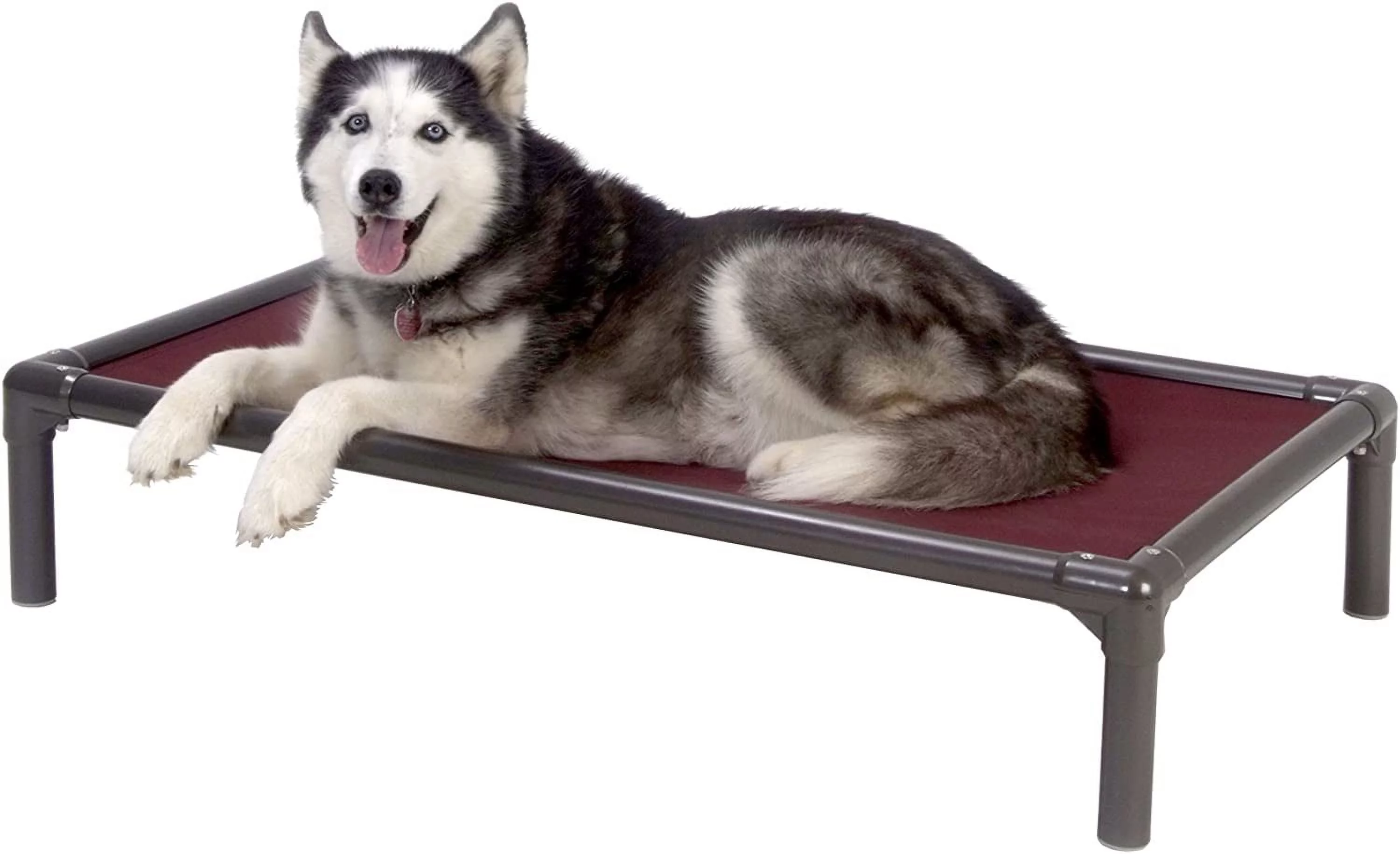 Kuranda Orthopedic Chewproof Elevated Dog Bed - Indoor - Walnut PVC Frame