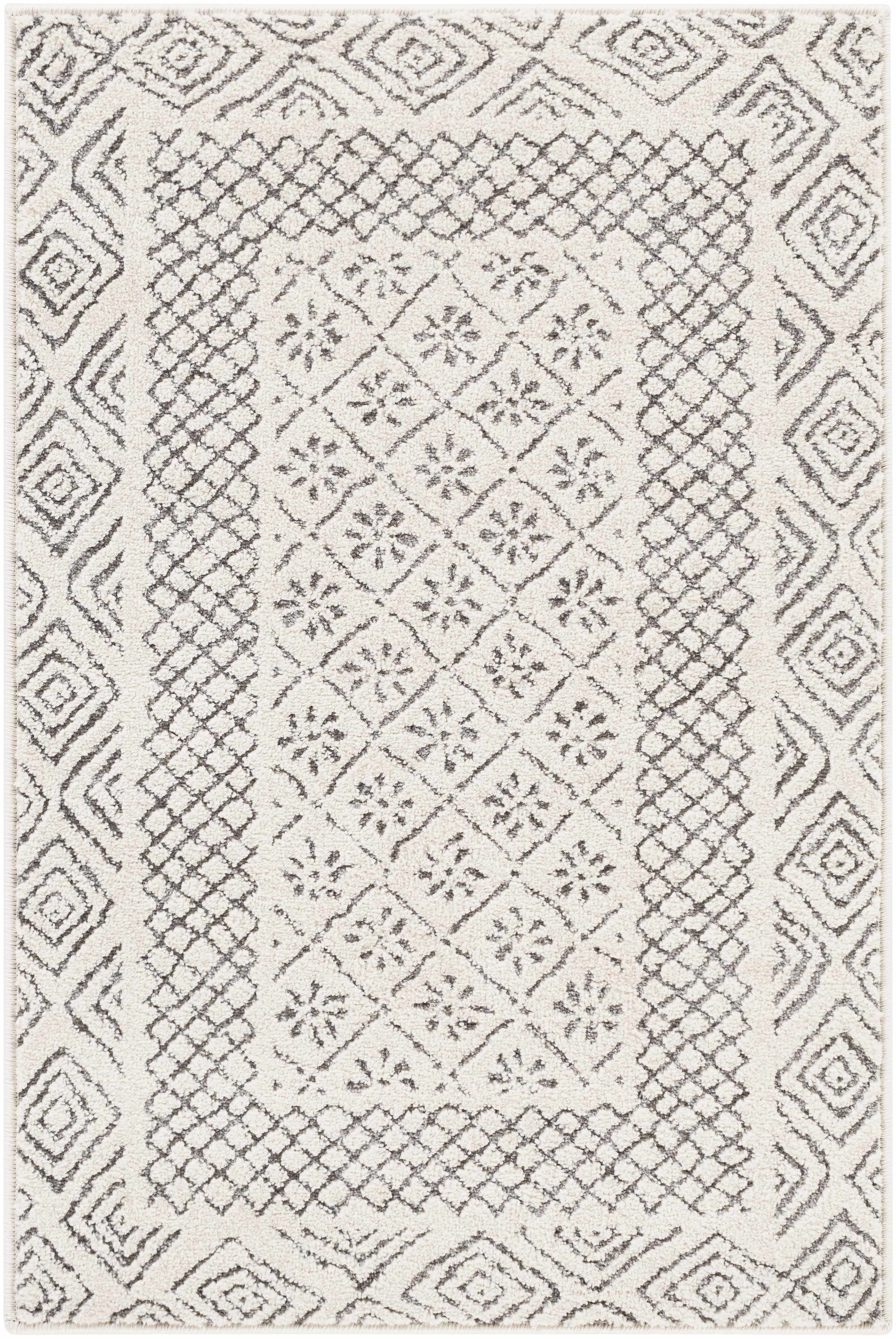 Hauteloom Burdette Living Room, Bedroom Area Rug - Transitional - Gray, Beige - 10' x 14'