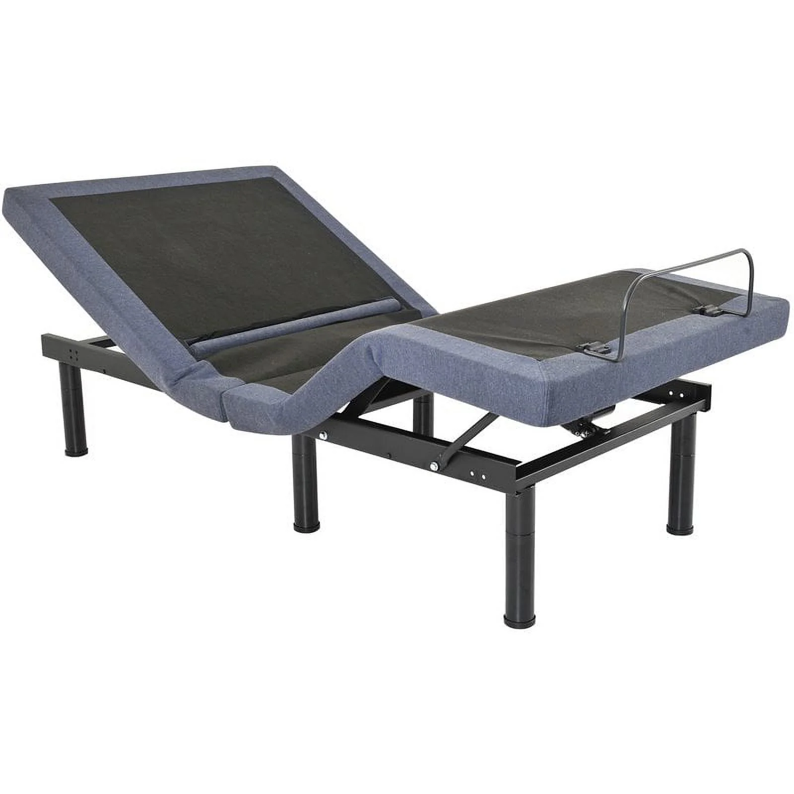 Omne Sleep OS65 Adjustable 4-Motor Bed Frame Base Split Cal King in Black/Gray