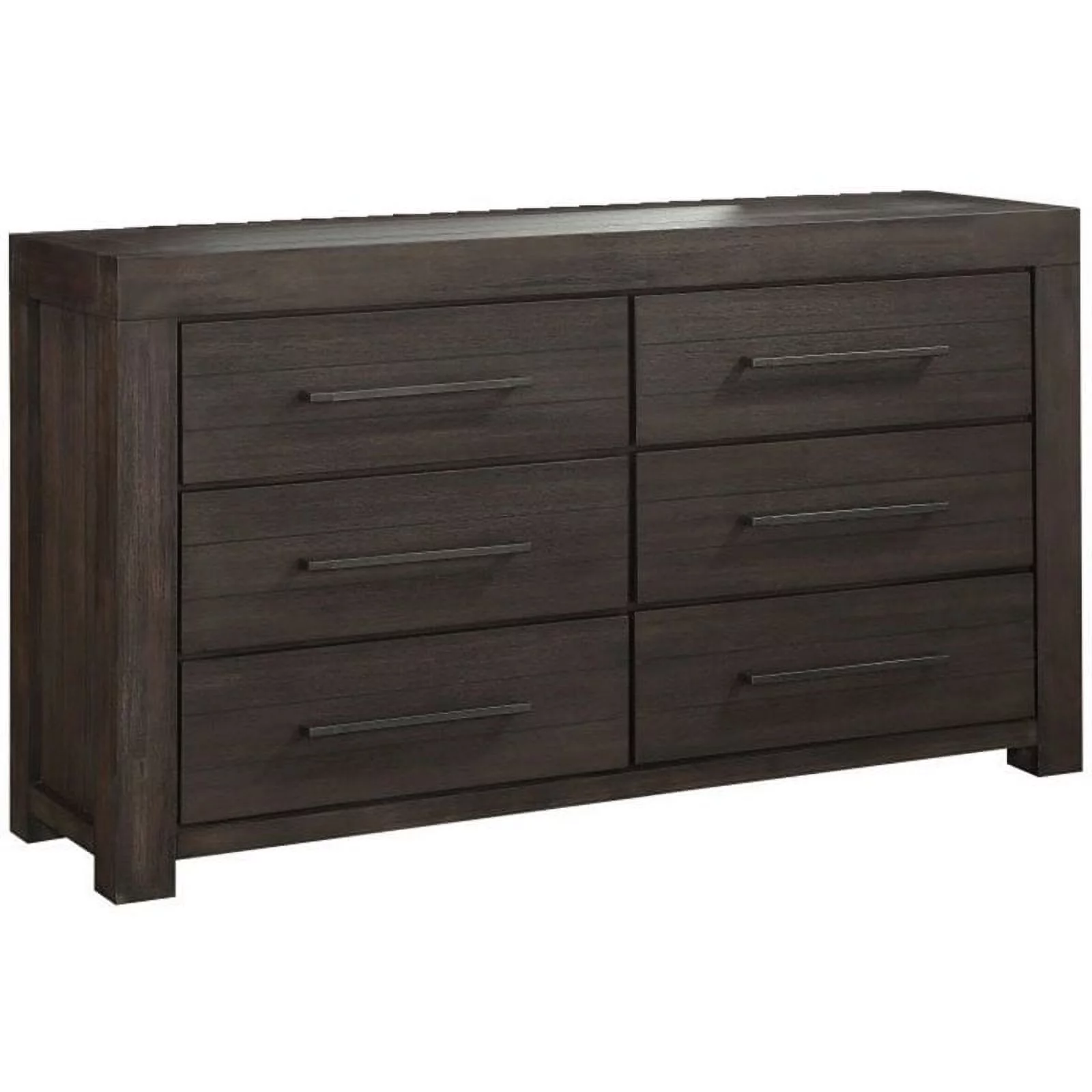 Bowery Hill 6 Drawer Dresser in Distressed Basalt Gray