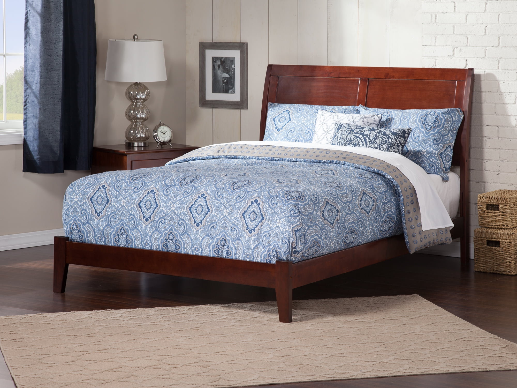 Portland Platform Bed with Open Foot Board, Multiple Colors, Multiple Sizes