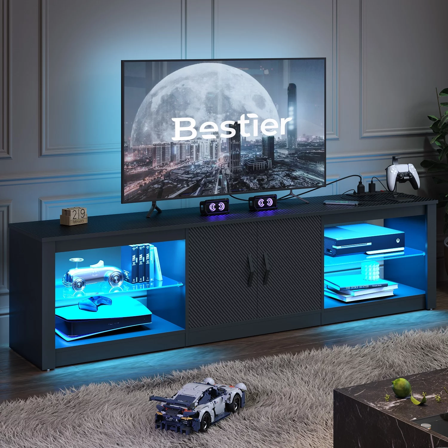 Bestier TV Stand for TVs up to 75