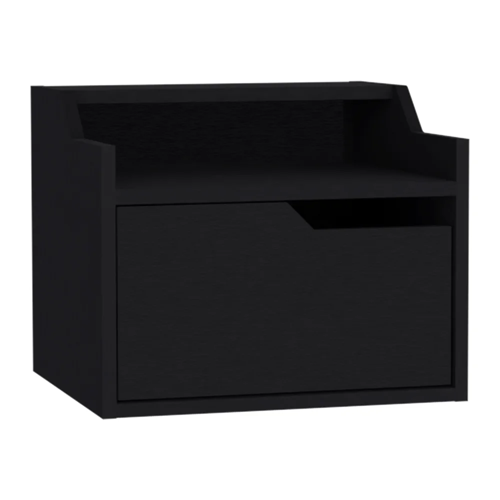 CoSoTower Floating Nightstand Chester, Bedroom, Black