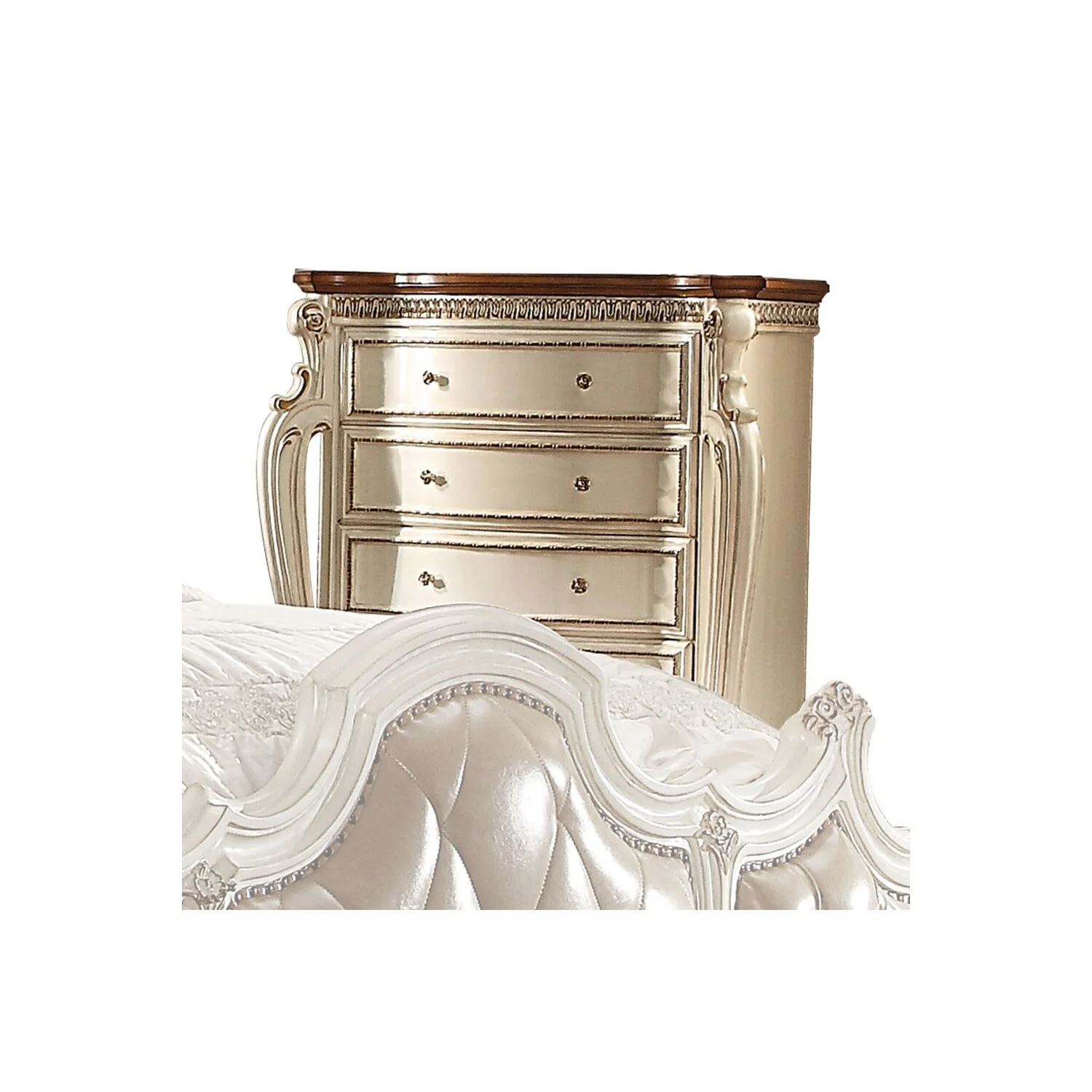 Acme Chest in Pearl and Cherry Finish 26906