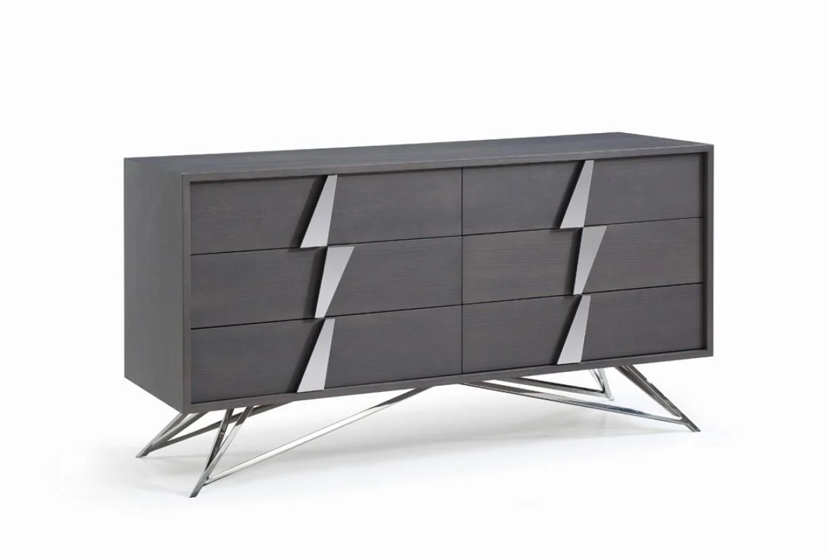 Grey Oak Dresser VIG Modrest Nicola Modern Contemporary
