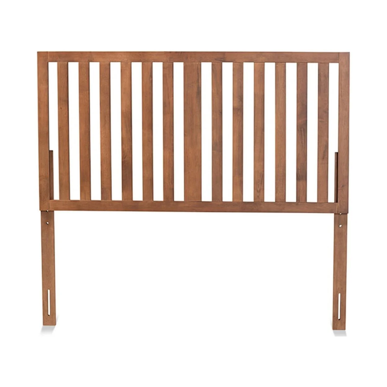 Oren Modern and Transitional Ash Walnut Finished Wood Queen Size Headboard