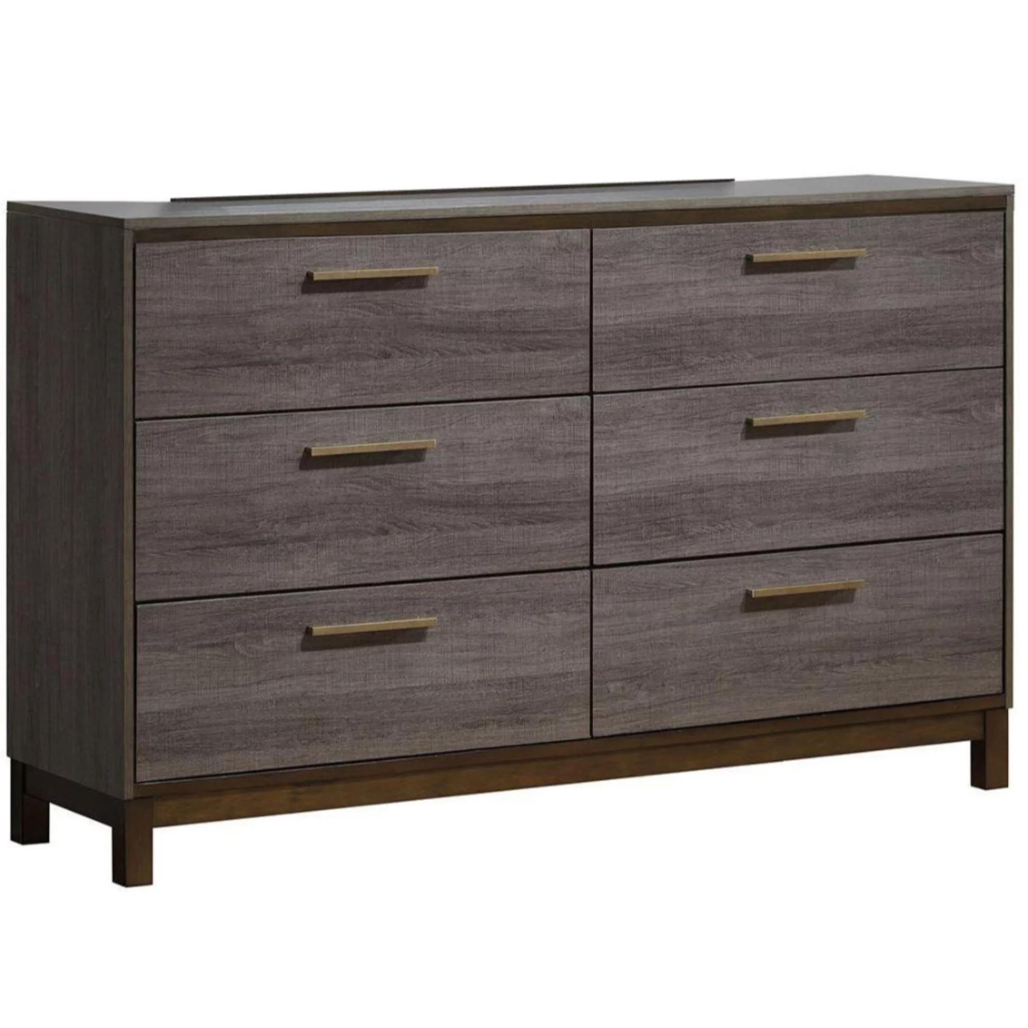 Opulent Glided Wooden Dresser, Antique Gray