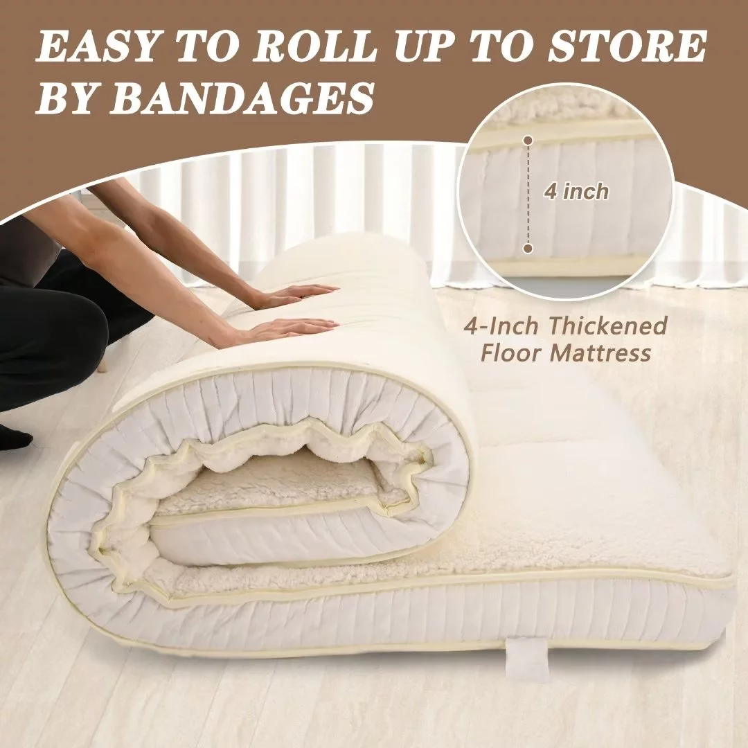 Docred Japanese Floor Mattress for Adults, kids-4