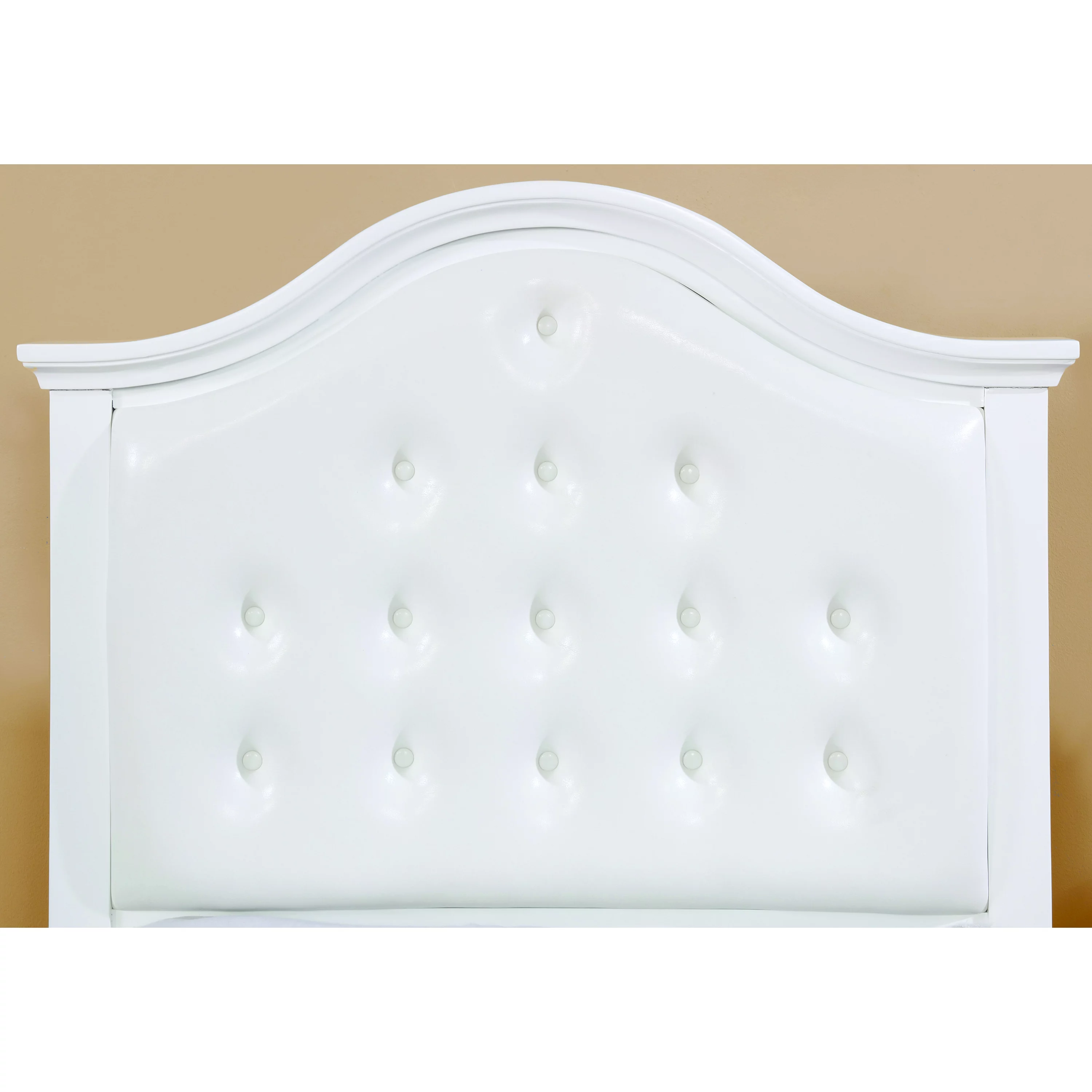 Furniture of America Oscar Platform Bed, Twin, White