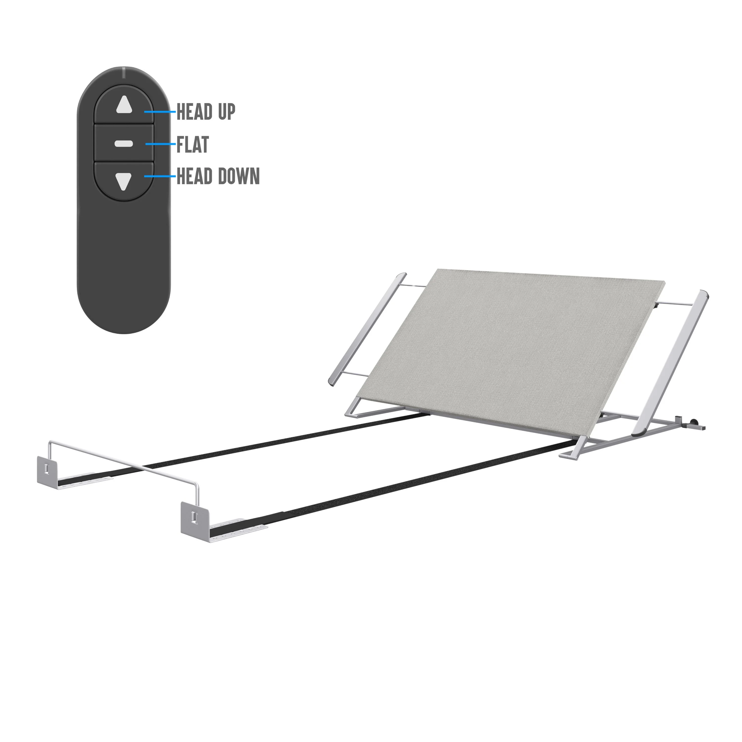 Boyd Sleep Adjusta-Flex 100 Queen/Full Size Power Adjustable Head Lift Base with Wireless Remote, Bed Recliner with Anti-Snore, 10 Minute Assembly