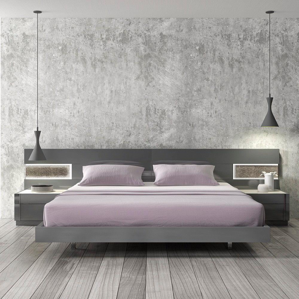 Boyertown Platform QUEEN Bed Set 3 by Wade Logan