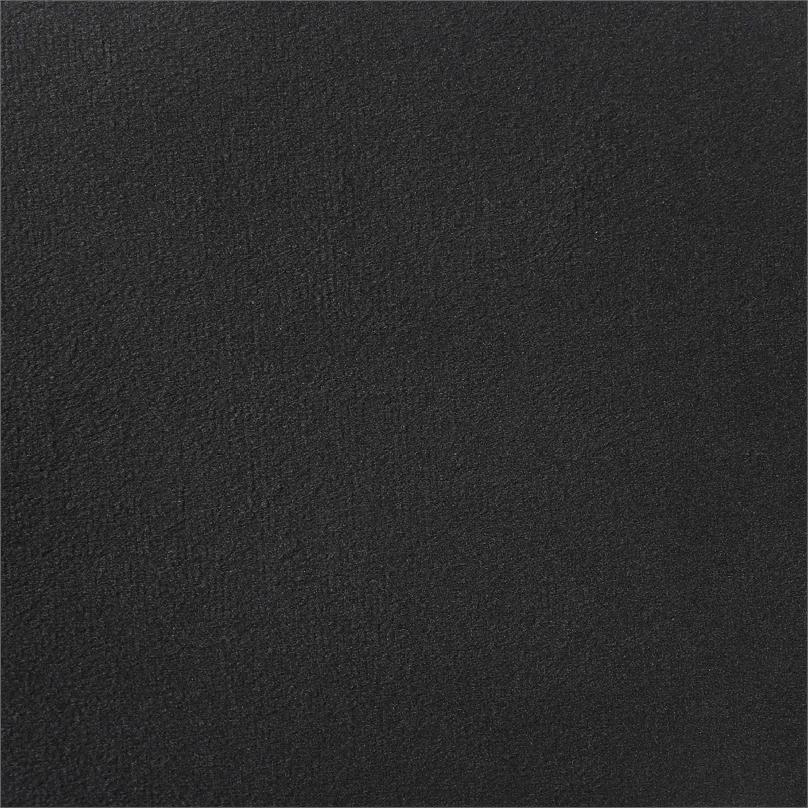 Pemberly Row Tufted Velvet Upholstered Panel Queen Bed Black