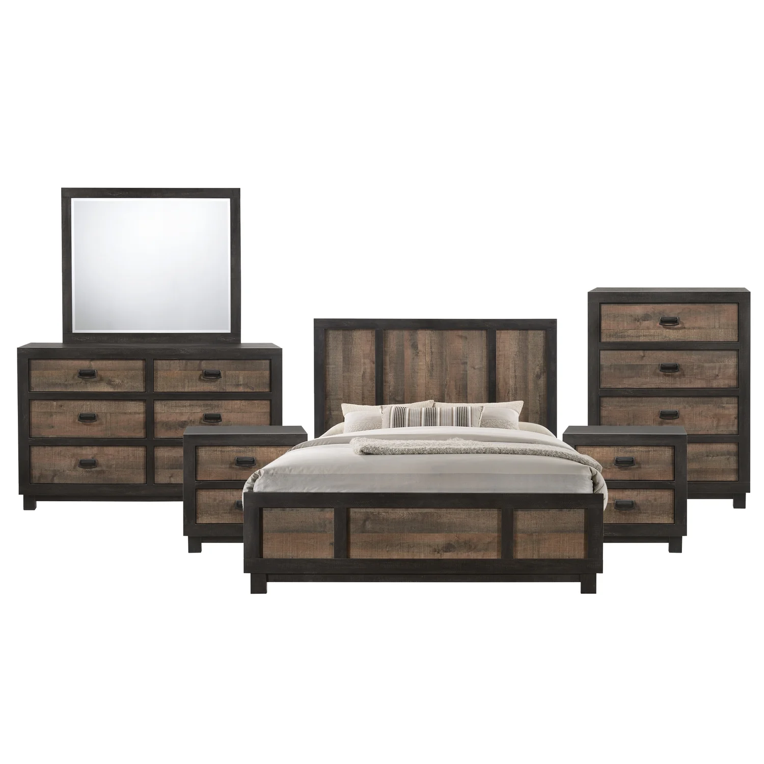 Picket House Furnishings Harrison 6 Piece King Panel Bedroom Set