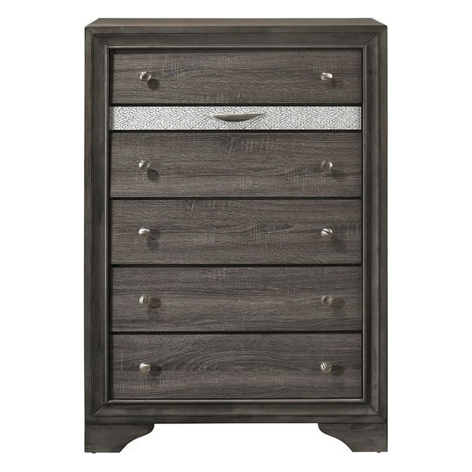 Bowery Hill Modern 6 Drawer Chest in Gray