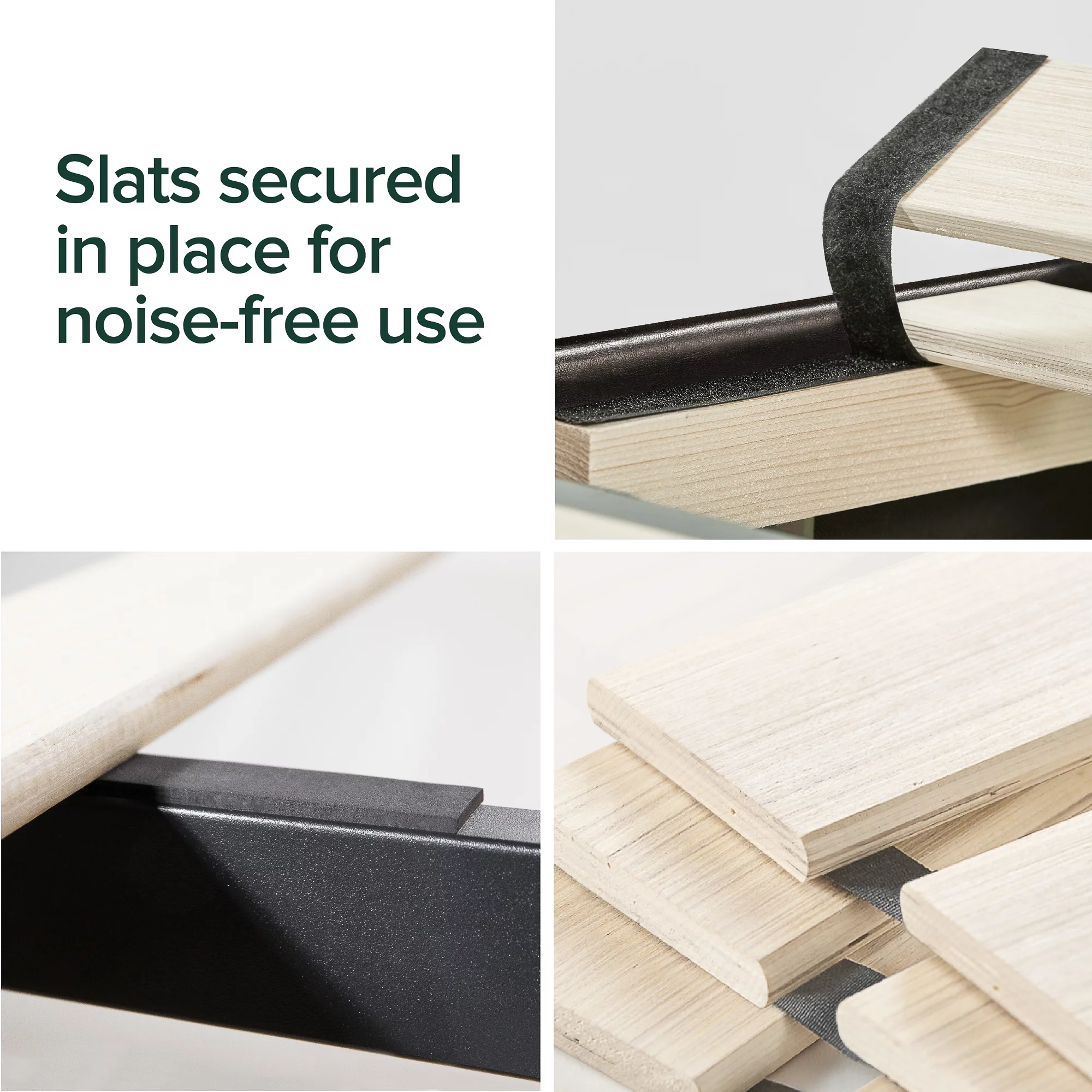 Zinus Jade 35” Faux Leather Platform Bed with Short Headboard, Black, Twin