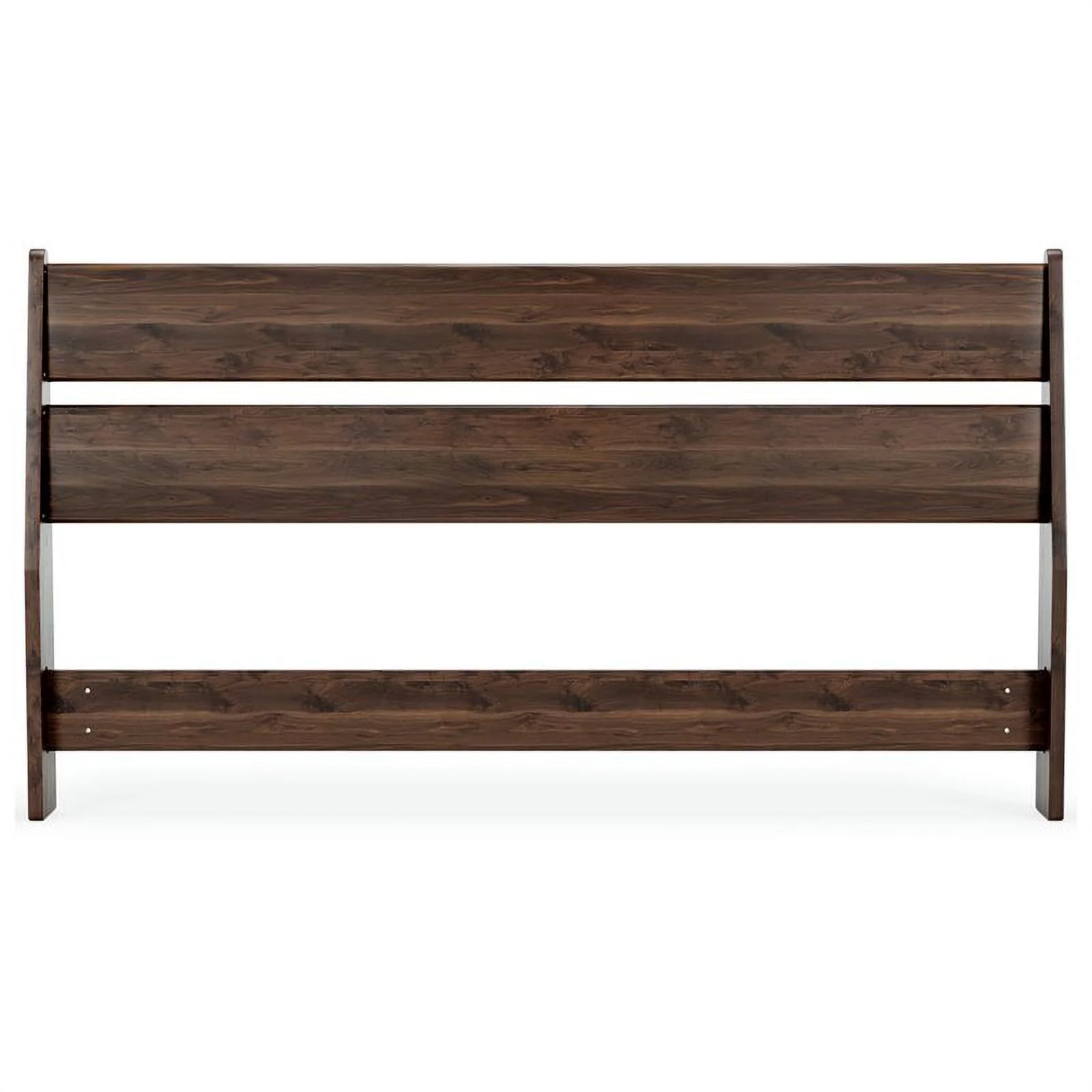 Bowery Hill Contemporary Engineered Wood Queen Panel Headboard in Brown