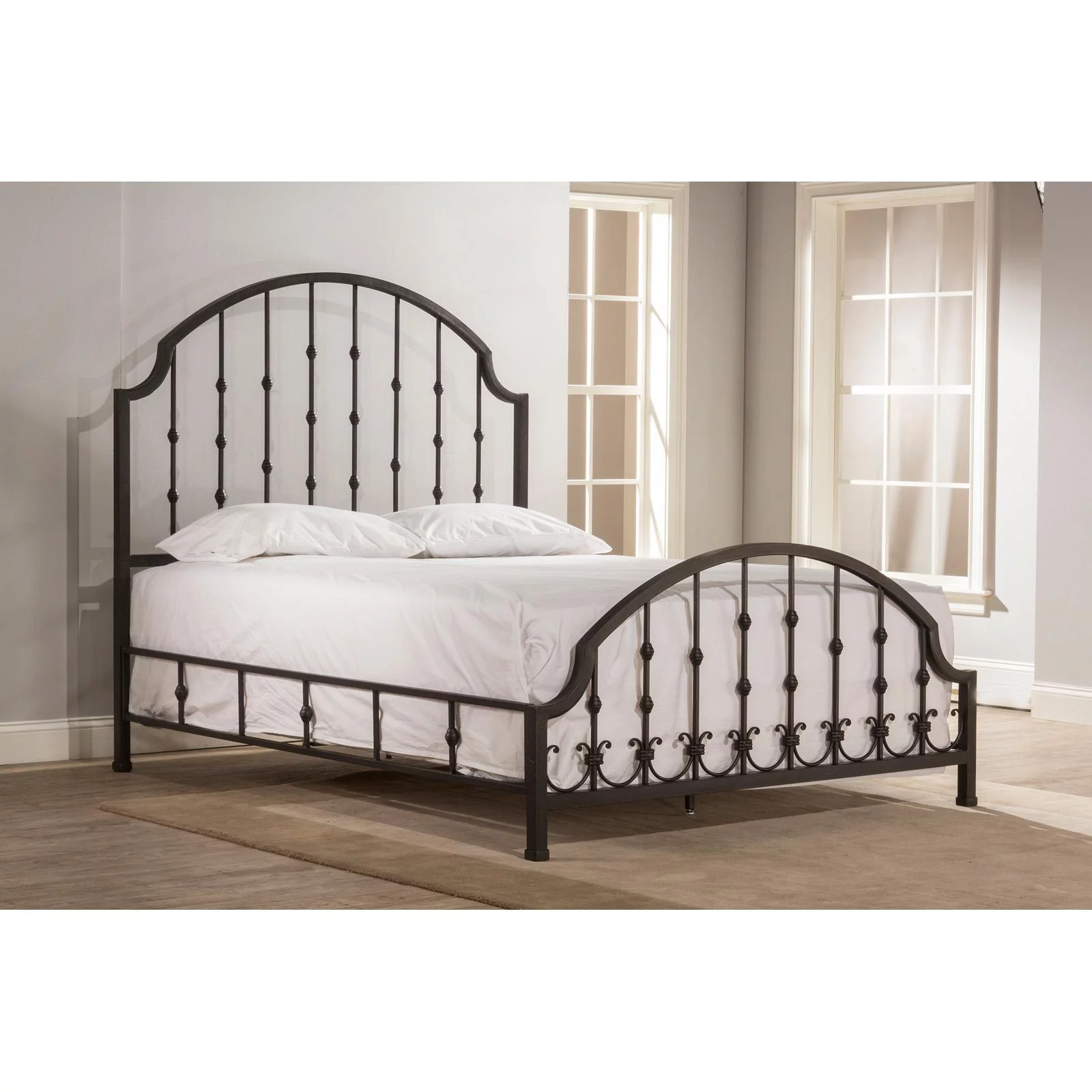 Hillsdale Furniture Westgate King Metal Bed, Rustic Black
