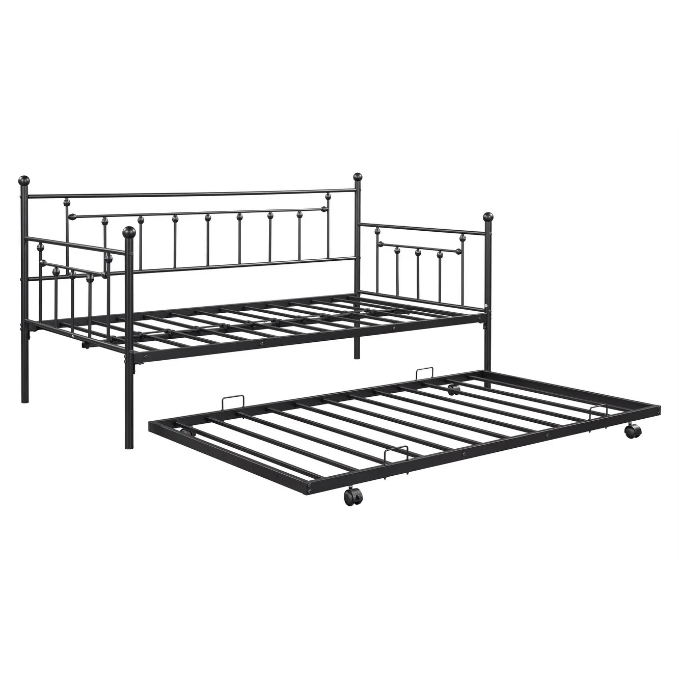 Metal Twin Daybed with Trundle