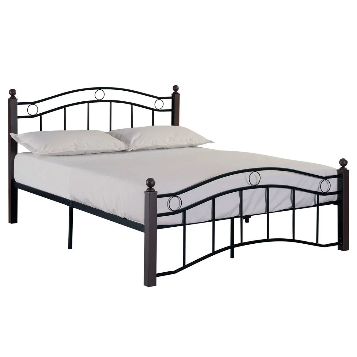 Full Size Metal Bed Frame with Headboard and Footboard