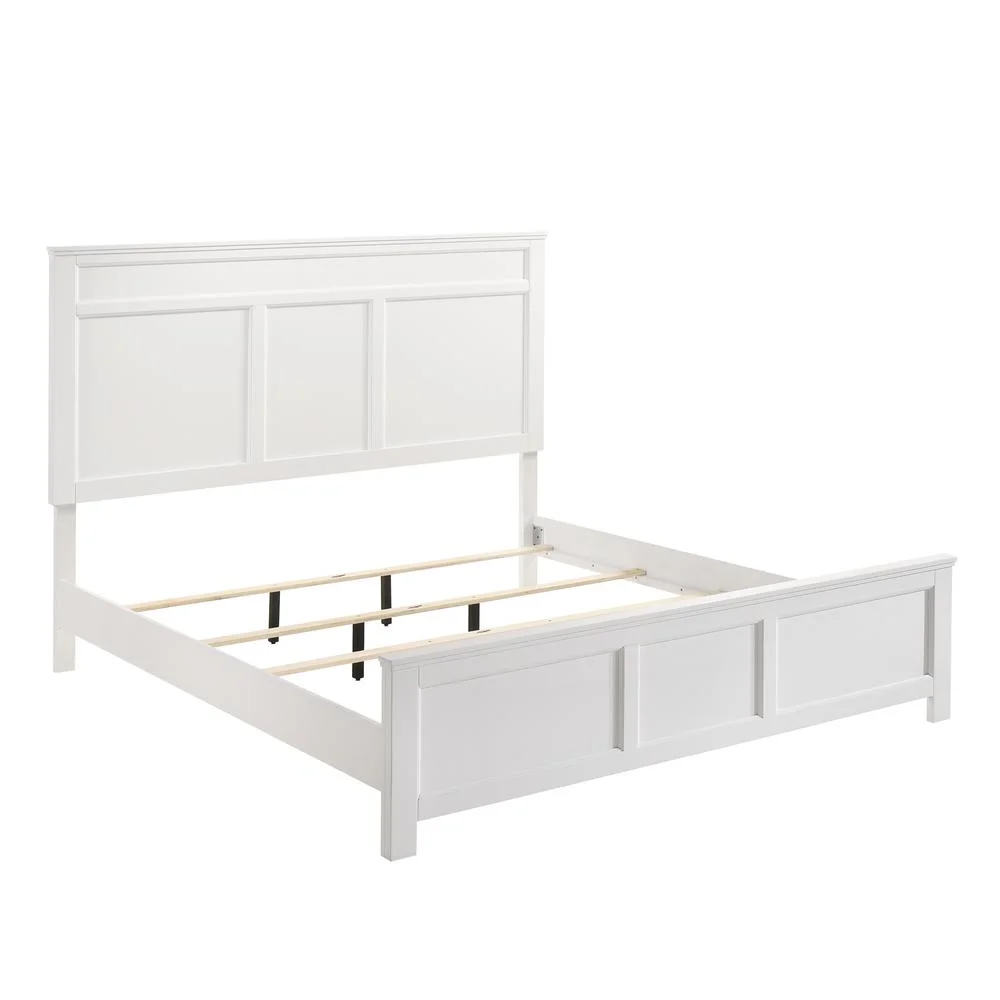 New Classic Furniture Andover 6-Piece Wood Queen Bedroom Set in White