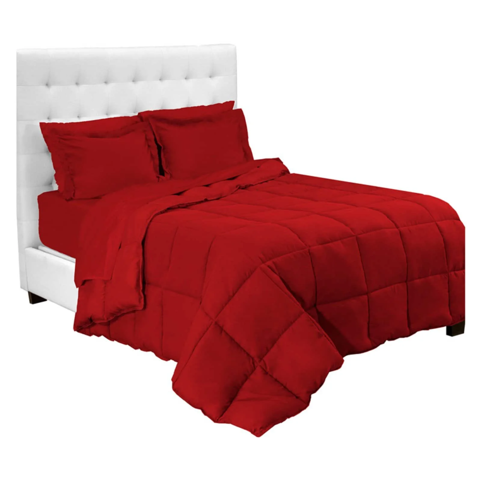 5-Piece Bed-In-A-Bag - Twin XL Extra Long (Comforter Set: Plum, Sheet Set: Plum)