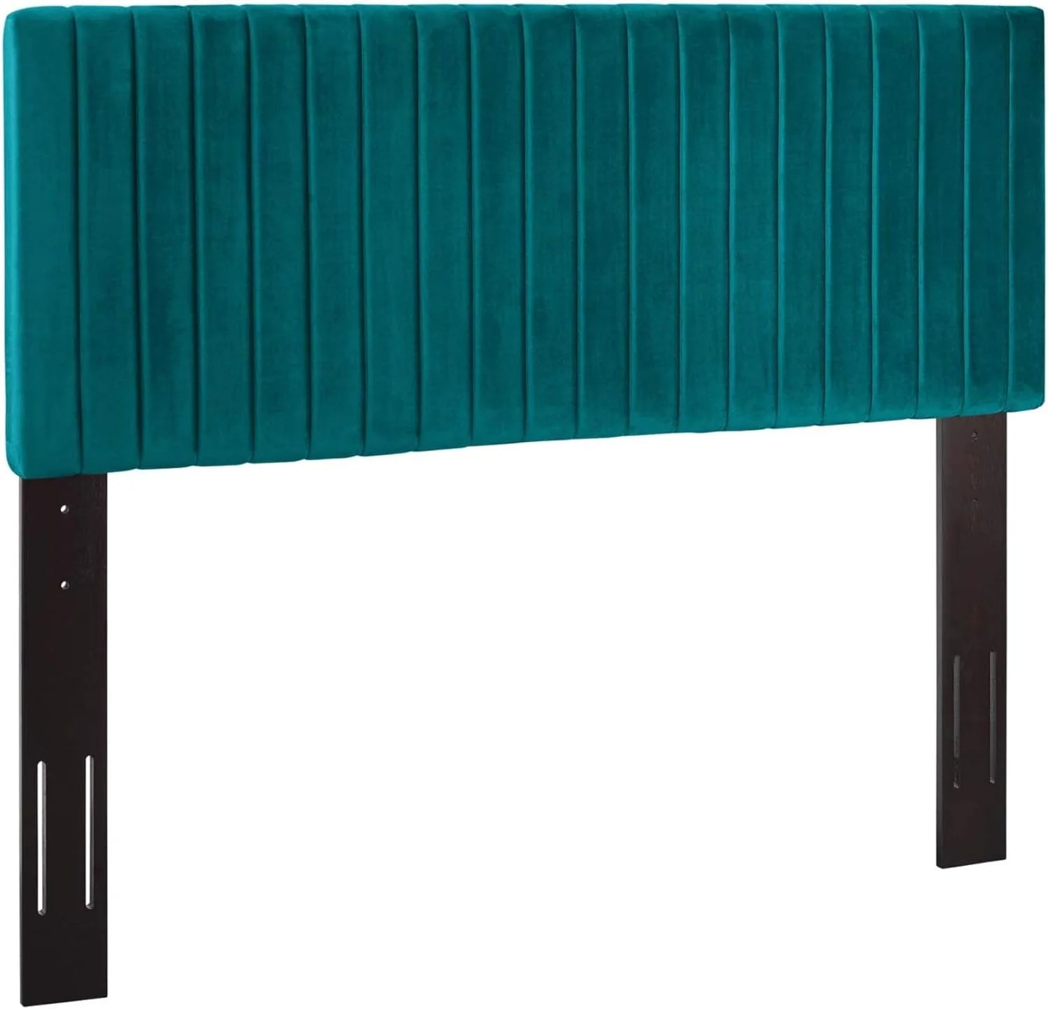 Keira Full/Queen Velvet Headboard - Luxurious, , Channel Tufted, Stain-Resistant, Dense Foam Padding - Upgrade Your Bedroom Effortlessly