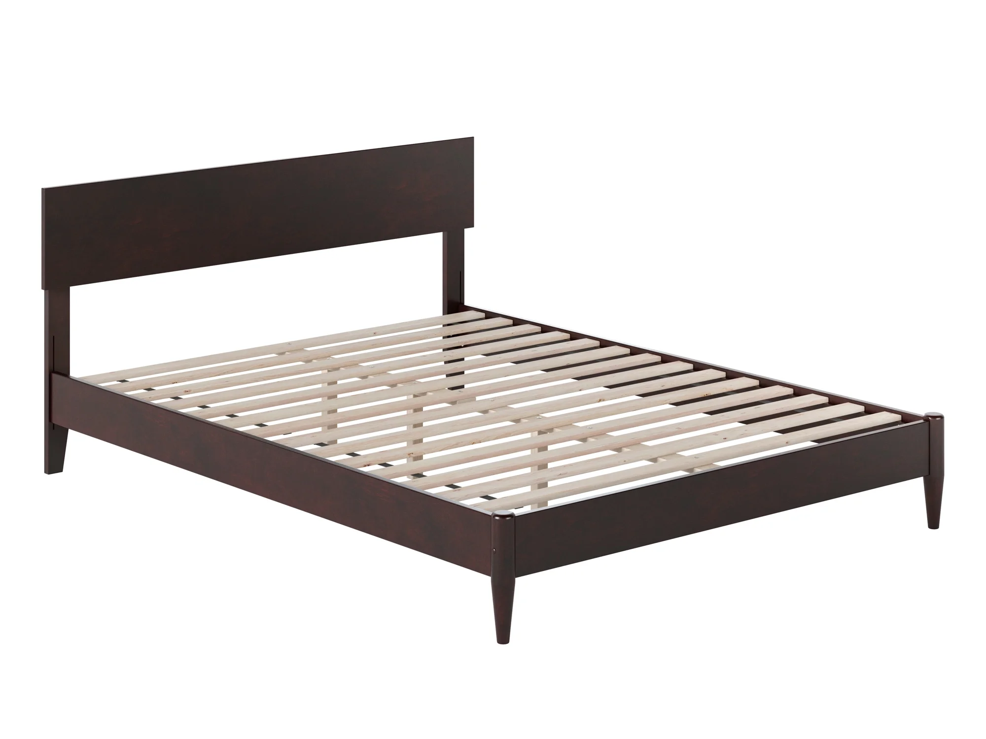AFI Aria Queen Modern Solid Wood Low Profile Platform Bed, Espresso