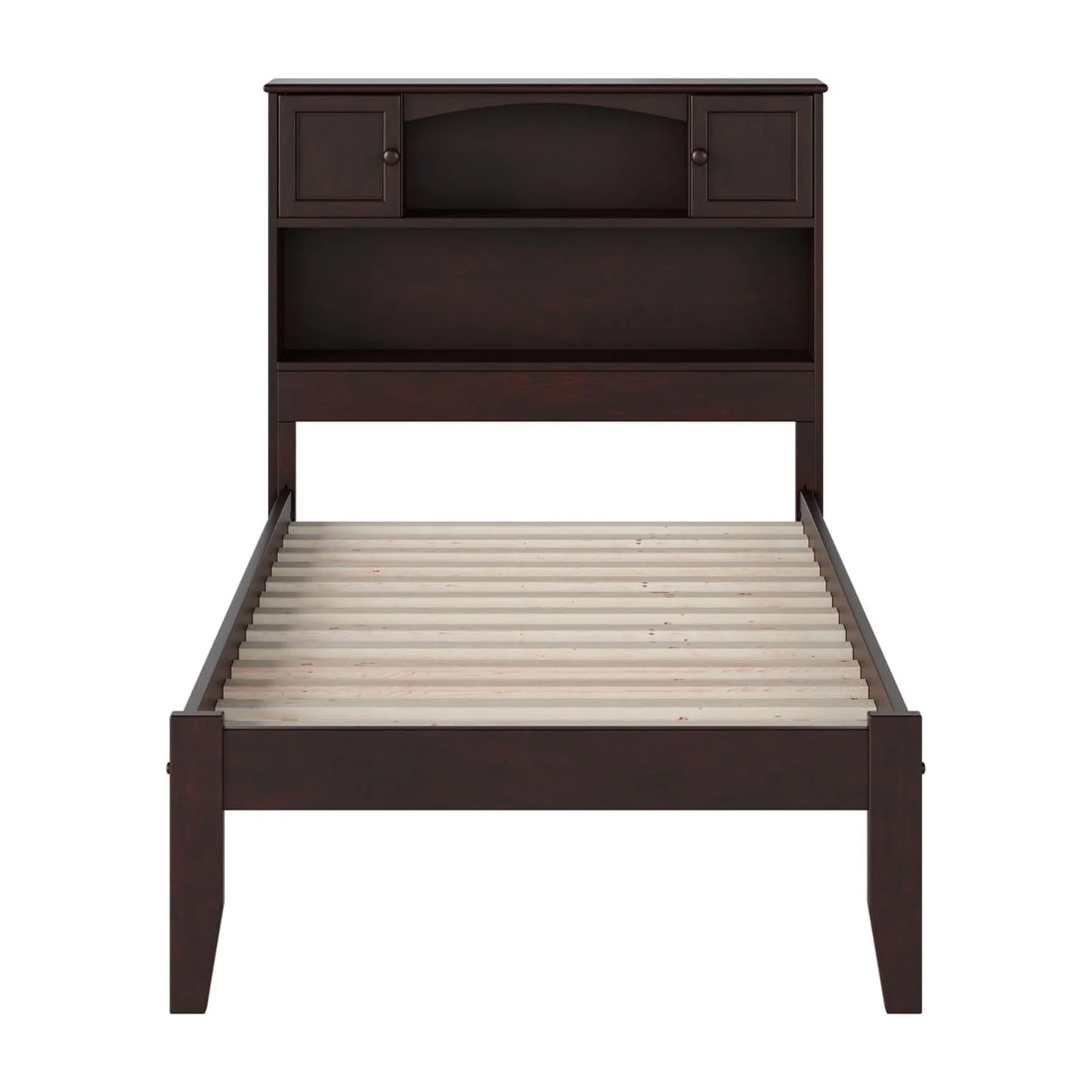 AFI Newport Twin Platform Bed with Open Foot Board in Espresso