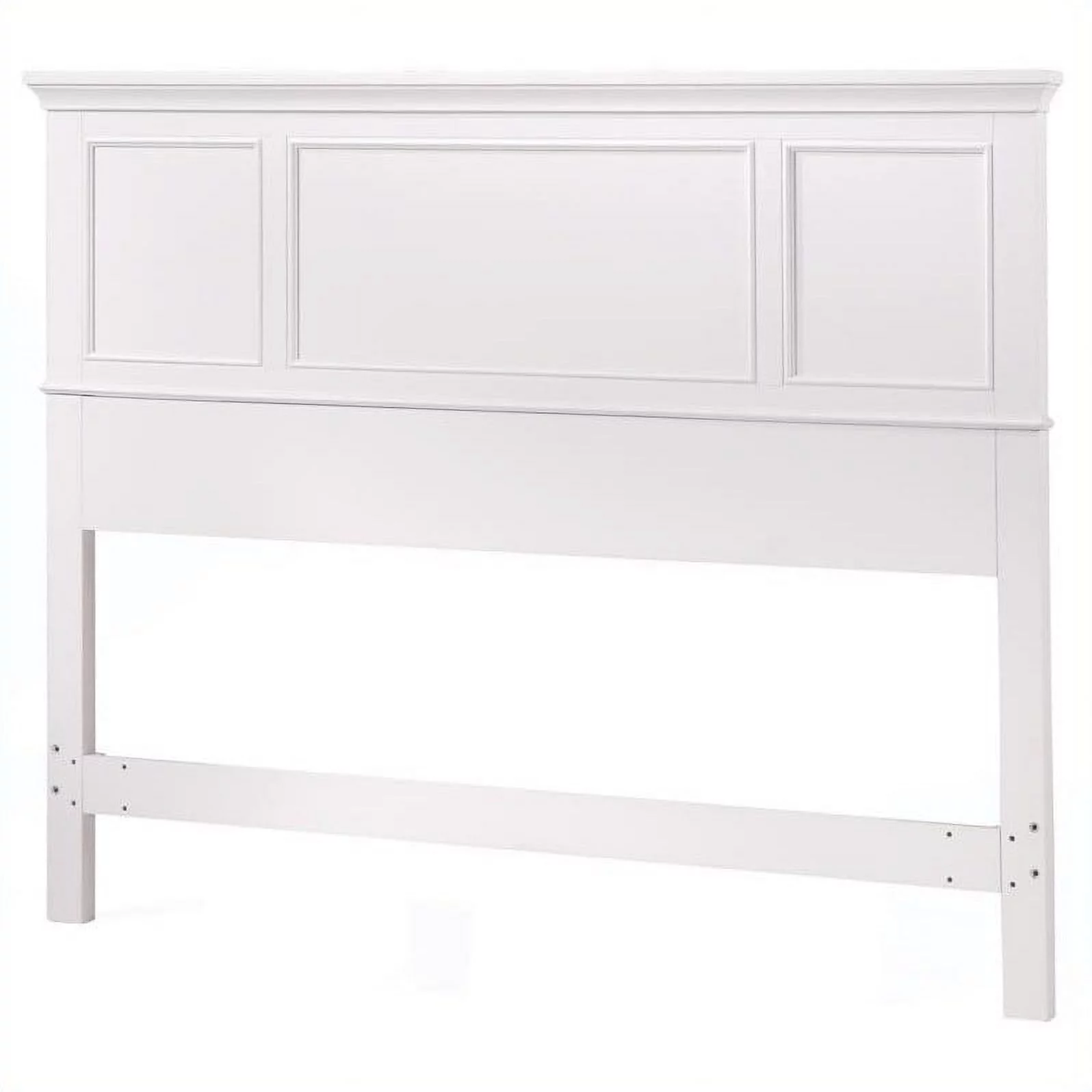 Homestyles Naples Queen Panel Headboard 2 Piece Bedroom Set in White Finish