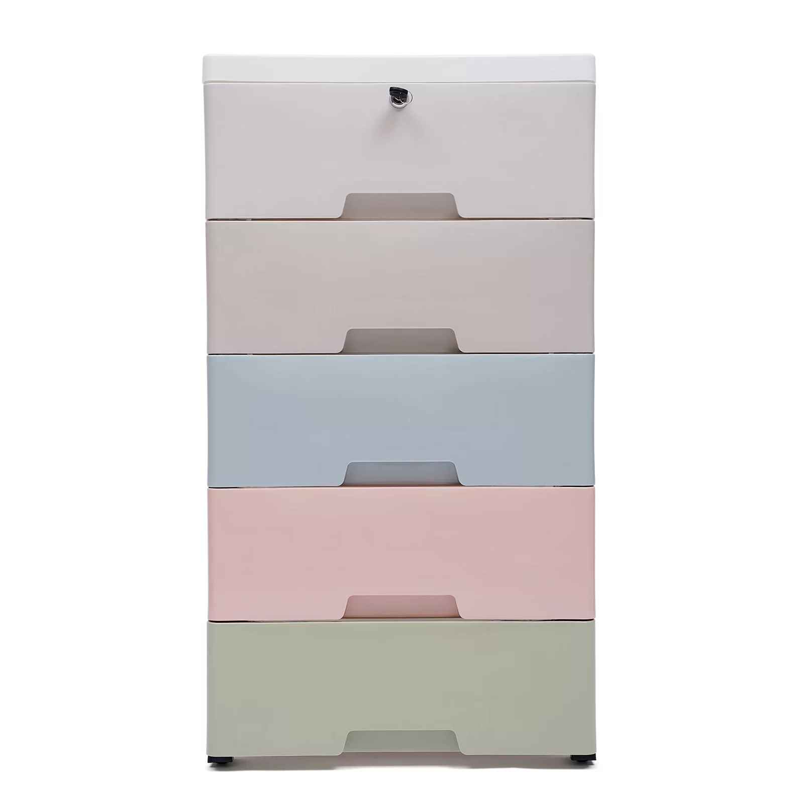 Plastic Drawers Dresser Storage Cabinet Stackable Clothes Storage Tower Movable Organizer with Wheels for Hallway Entryway Bedroom