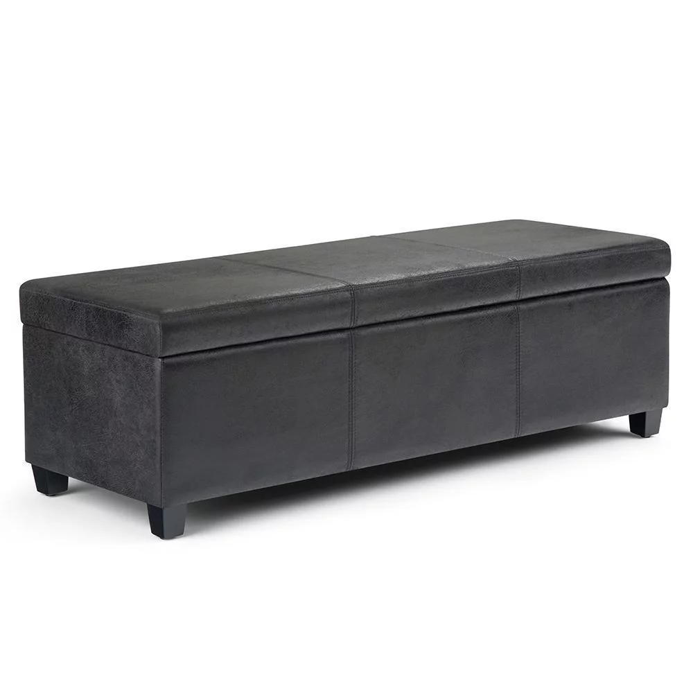 Simpli Home Avalon Storage Ottoman Bench