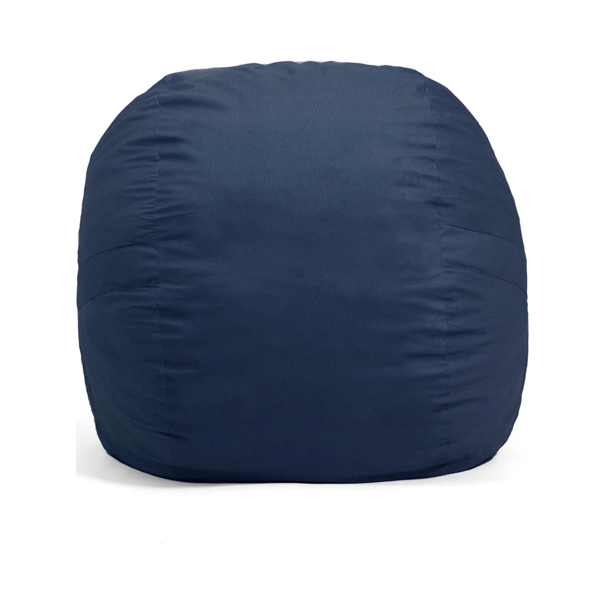 Big Joe Fuf Large Foam Filled Bean Bag Chair with Removable Cover, Cobalt Lenox, Durable Woven Polyester, 4 feet Big