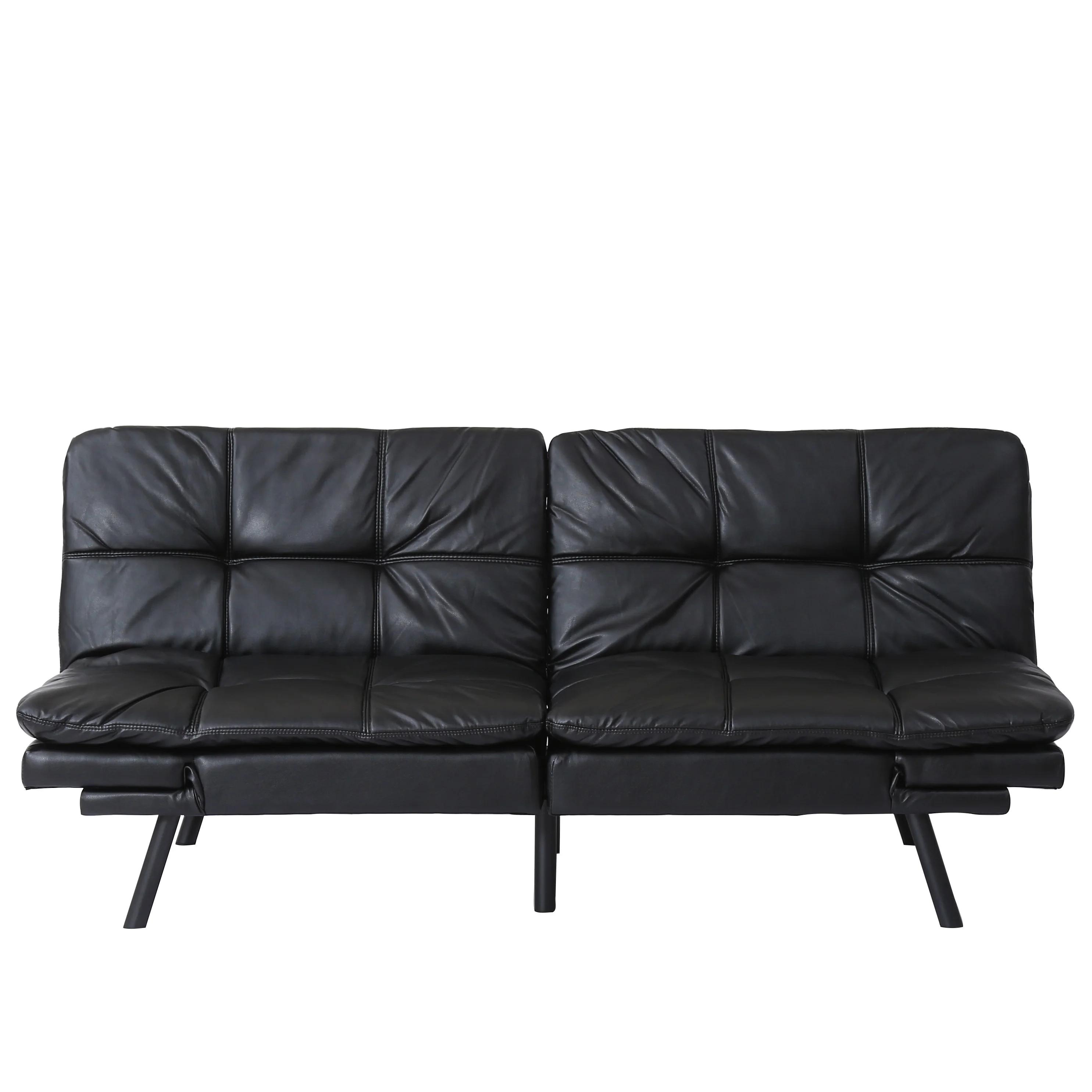 Convertible Memory Foam Futon Couch Bed, Modern Folding Sleeper Sofa