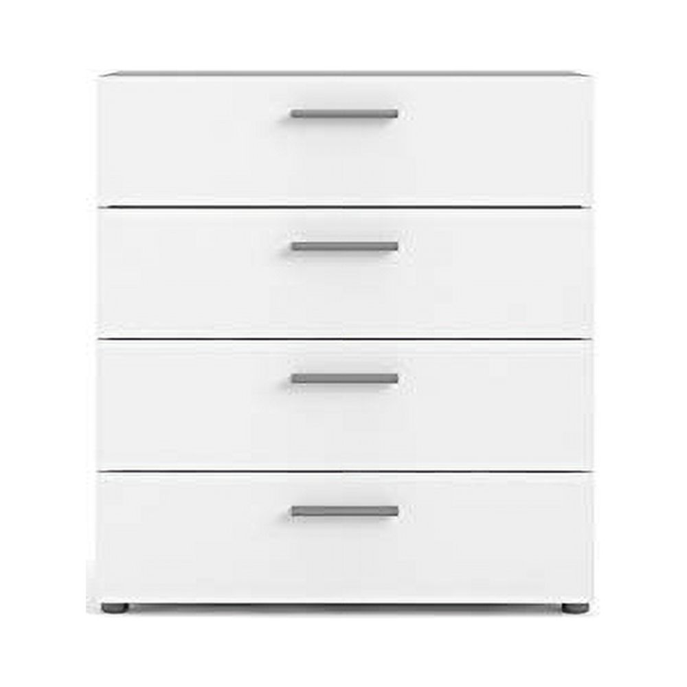 Pemberly Row 4 Drawer Chest in White