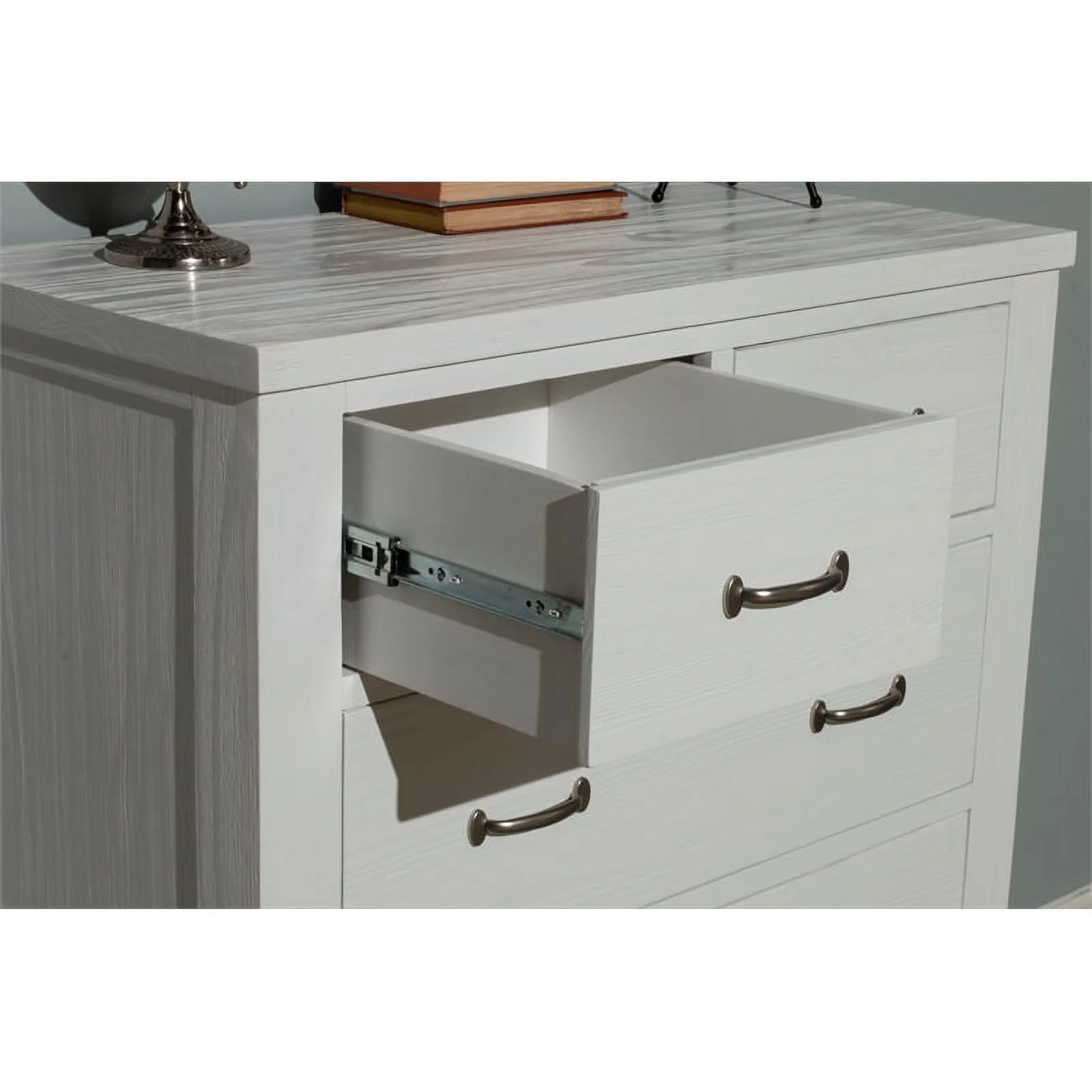Rosebery Kids Modern & Teen 5-Drawer Wood Chest in White Finish