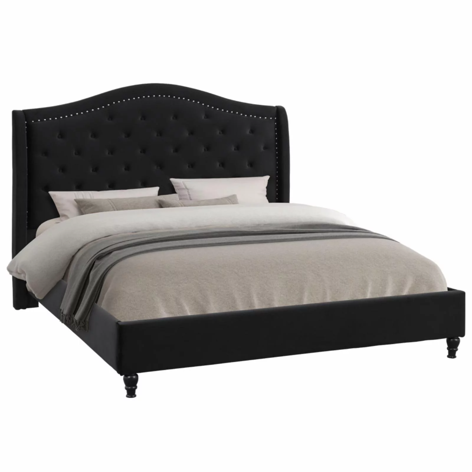 Best Master Furniture Franklin Tufted Wingback Platform Bed